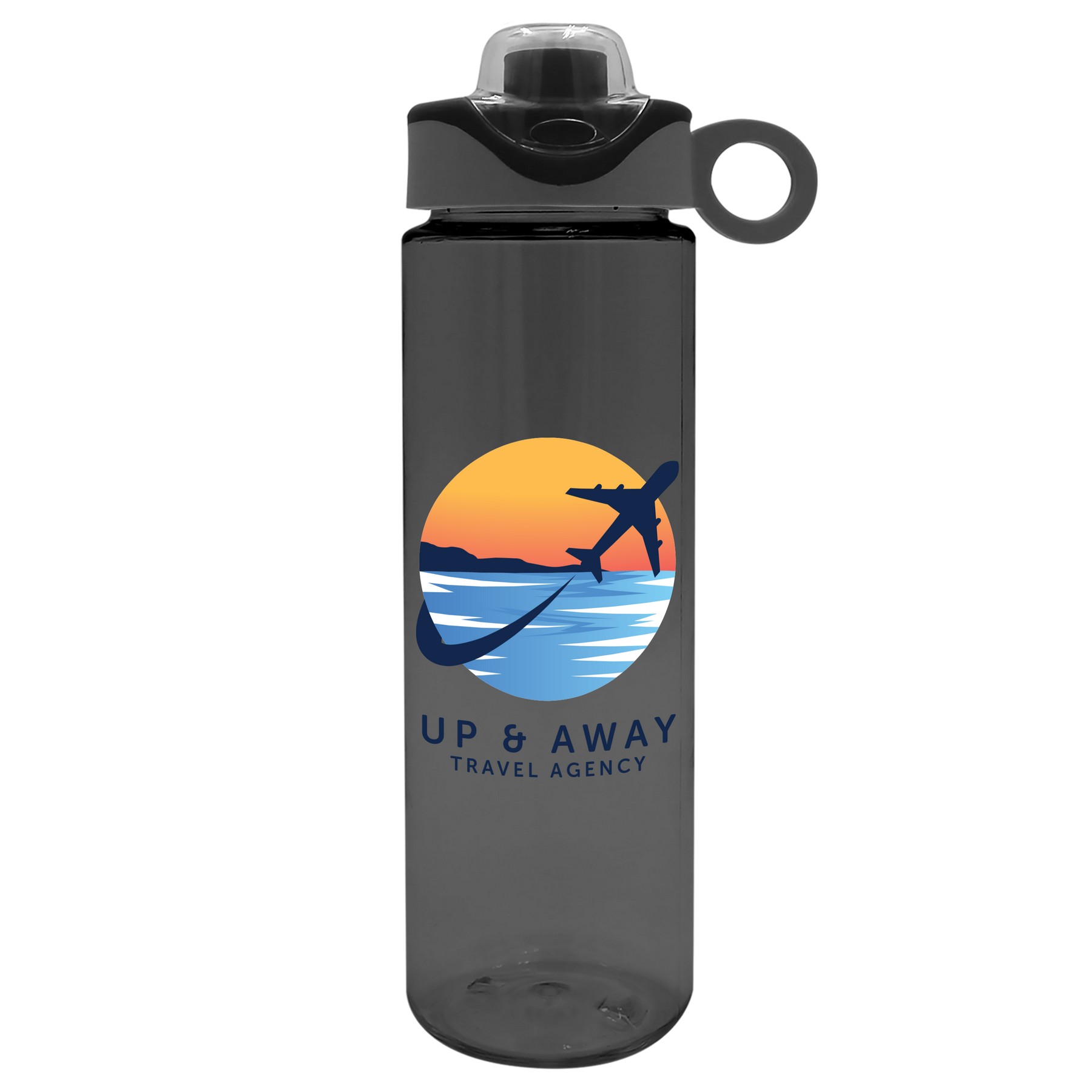 Picture of Garyline® Freedom Tritan® Renew Bottle with Two-Tone Drink-Thru Lid with Silicone Loop - 28 oz.