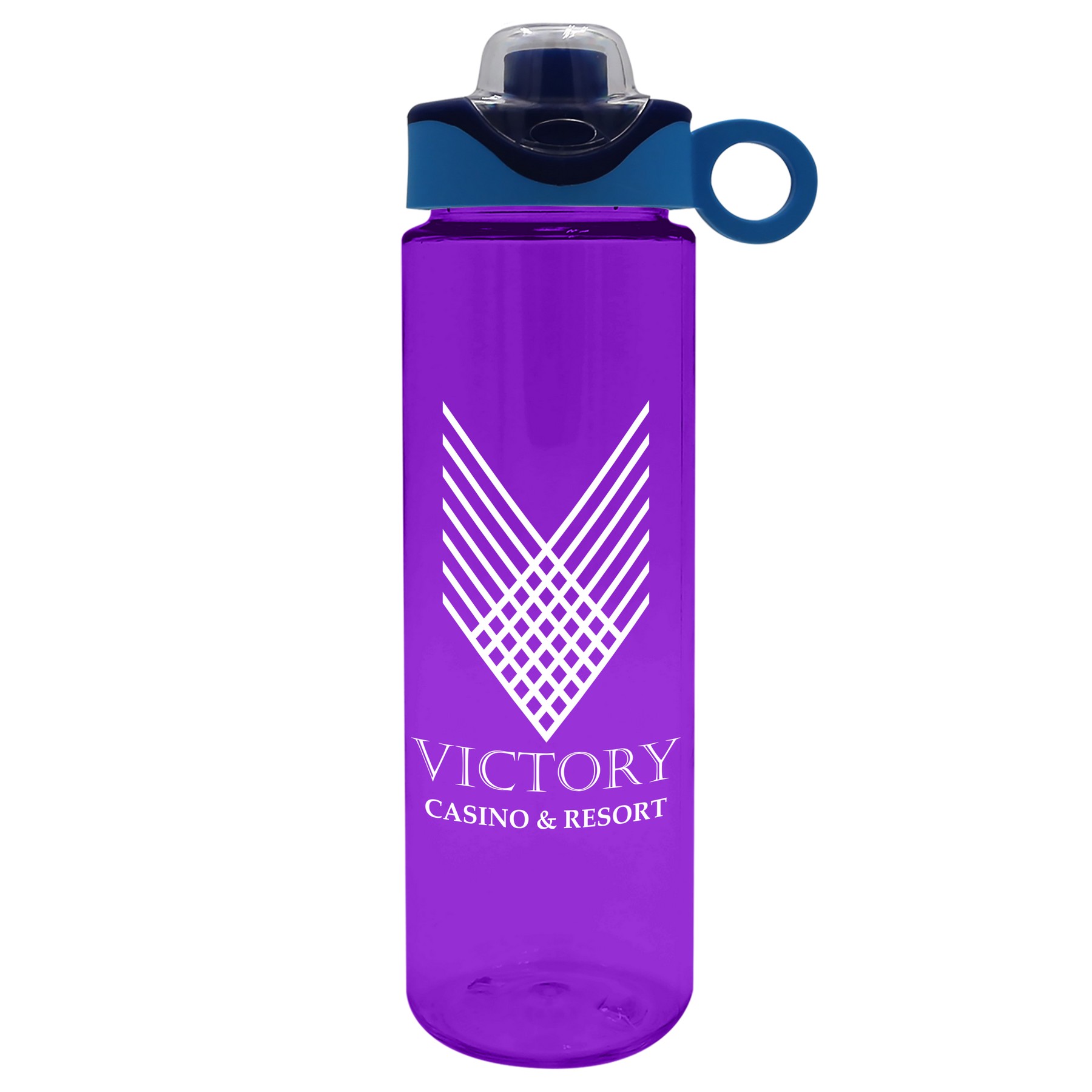 Picture of Garyline® Freedom Tritan® Renew Bottle with Two-Tone Drink-Thru Lid with Silicone Loop - 28 oz.