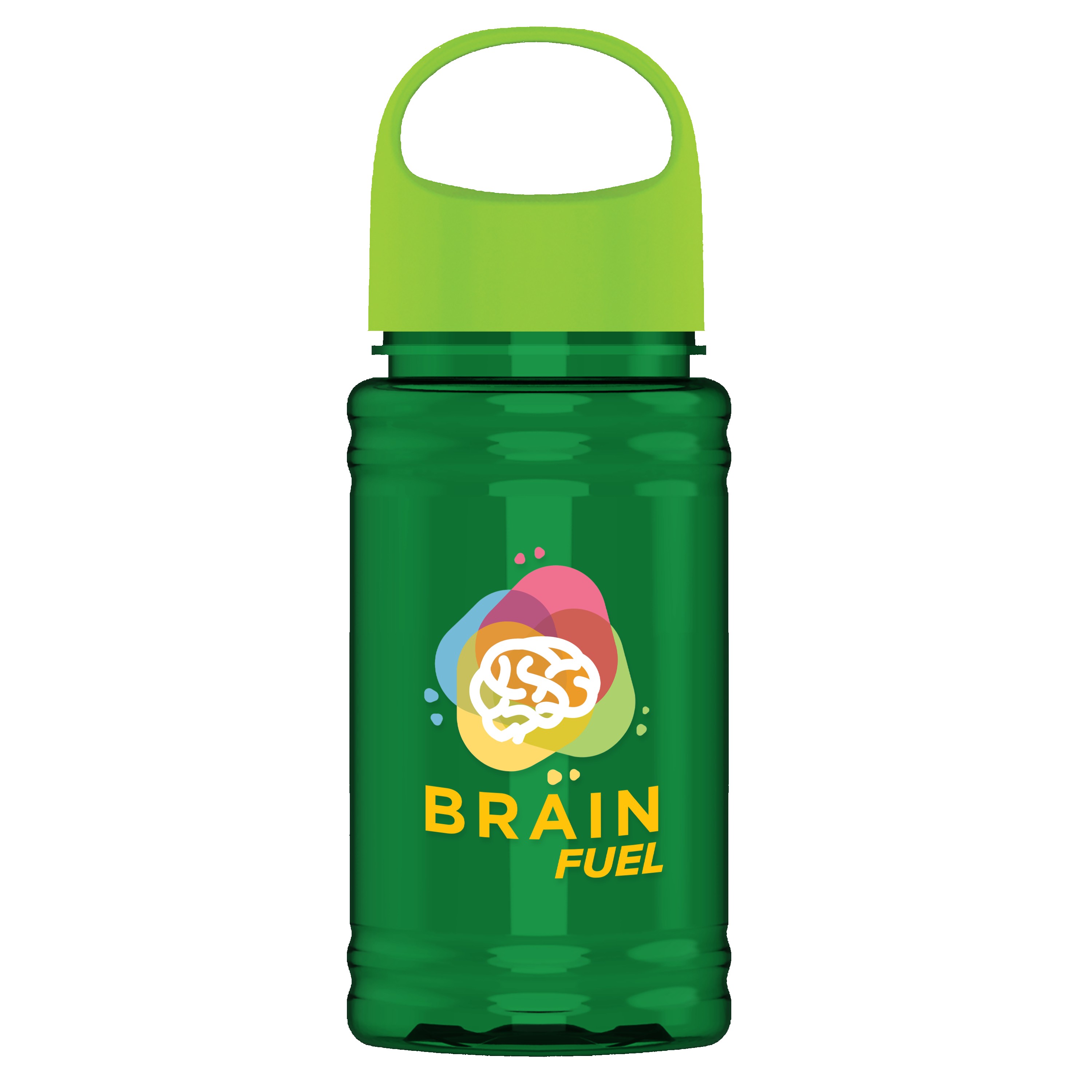 Picture of Garyline® Mini RPET Bottle with Oval Crest Lid - 16 oz.