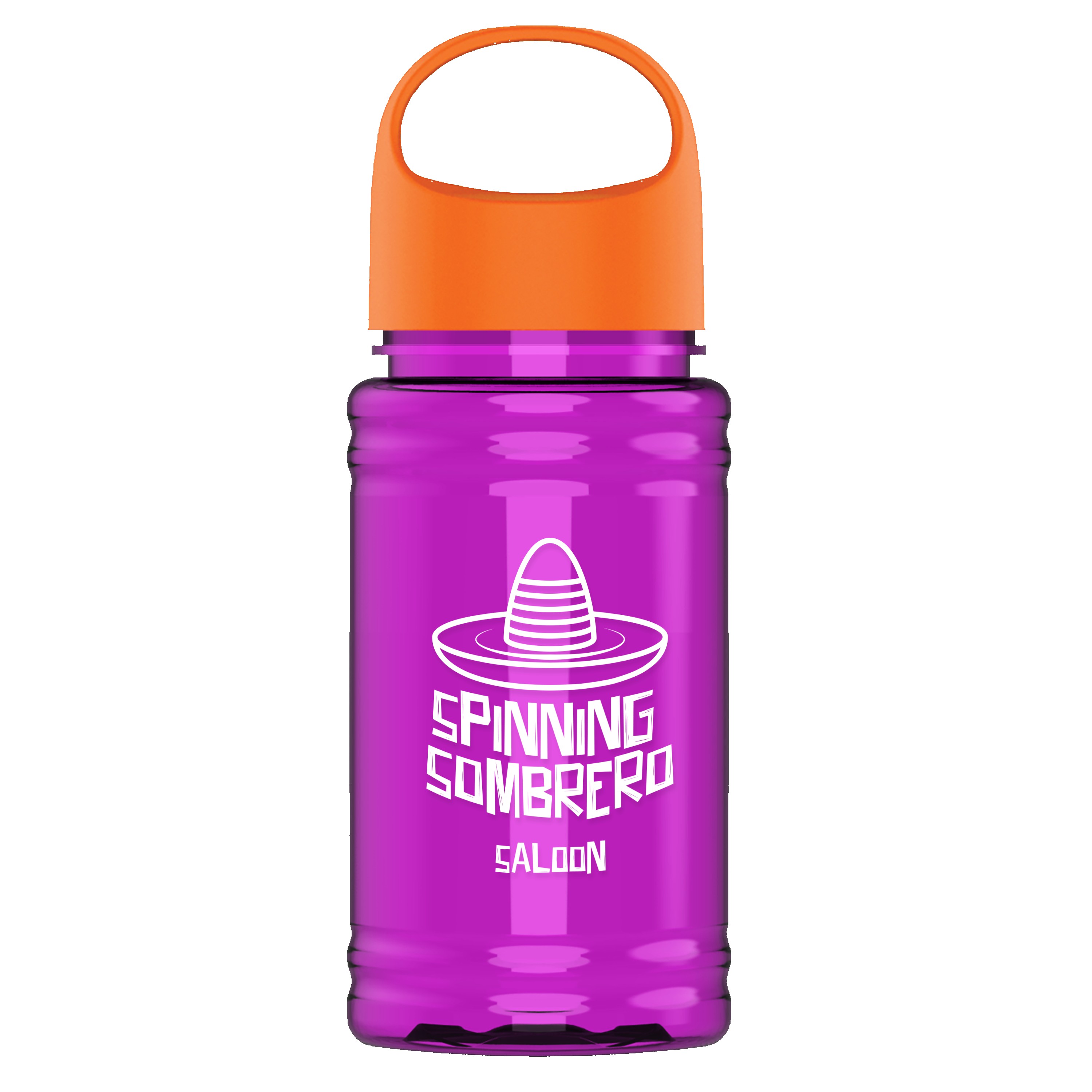 Picture of Garyline® Mini RPET Bottle with Oval Crest Lid - 16 oz.
