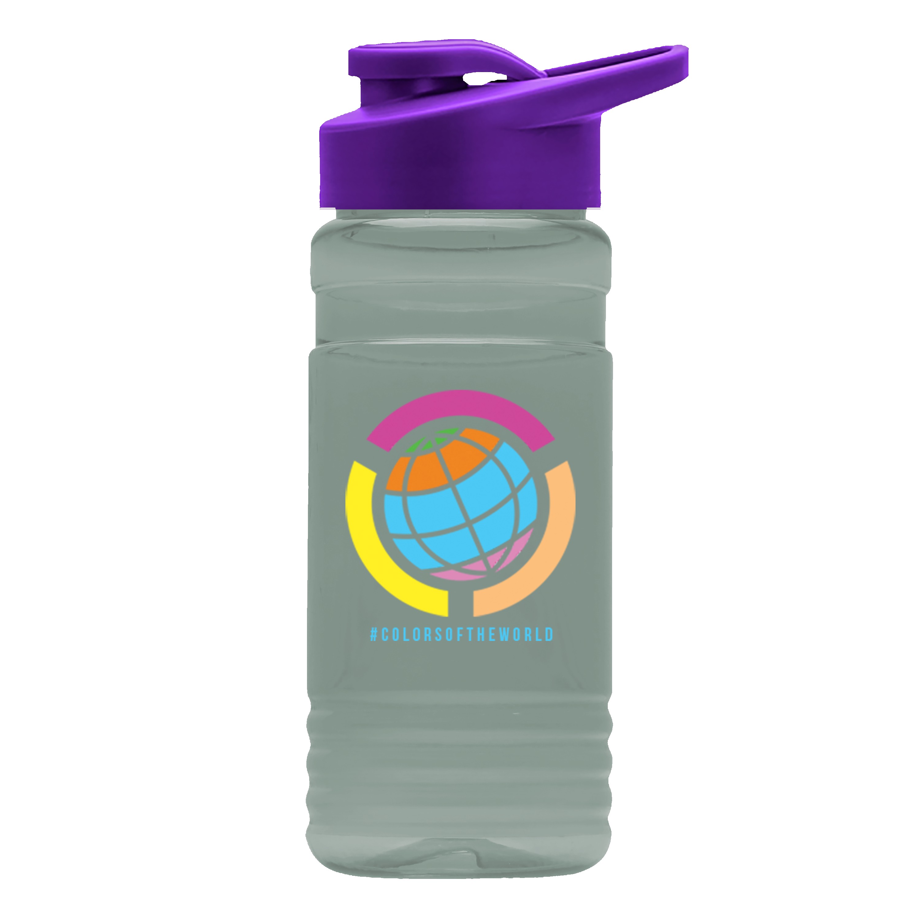 Picture of Garyline® RPET Bottle with Drink-Thru Lid - 20 oz.