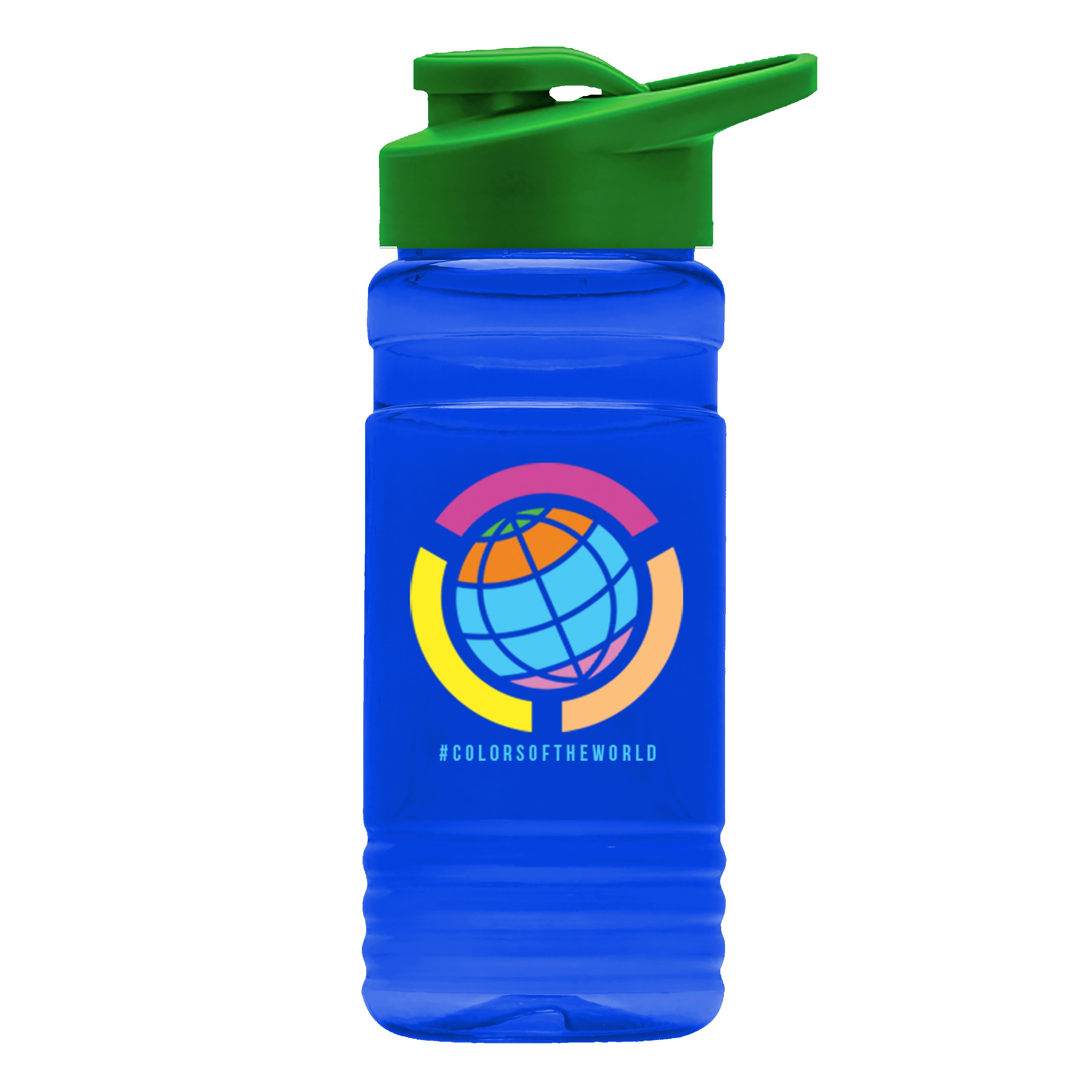 Picture of Garyline® RPET Bottle with Drink-Thru Lid - 20 oz.