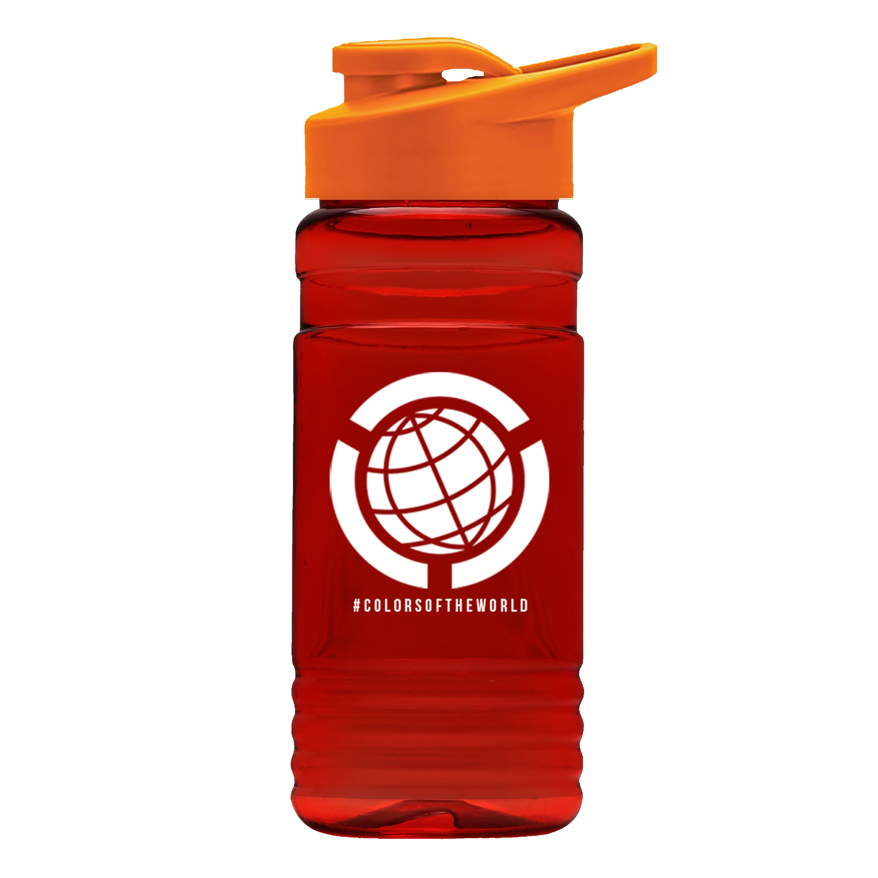 Picture of Garyline® RPET Bottle with Drink-Thru Lid - 20 oz.