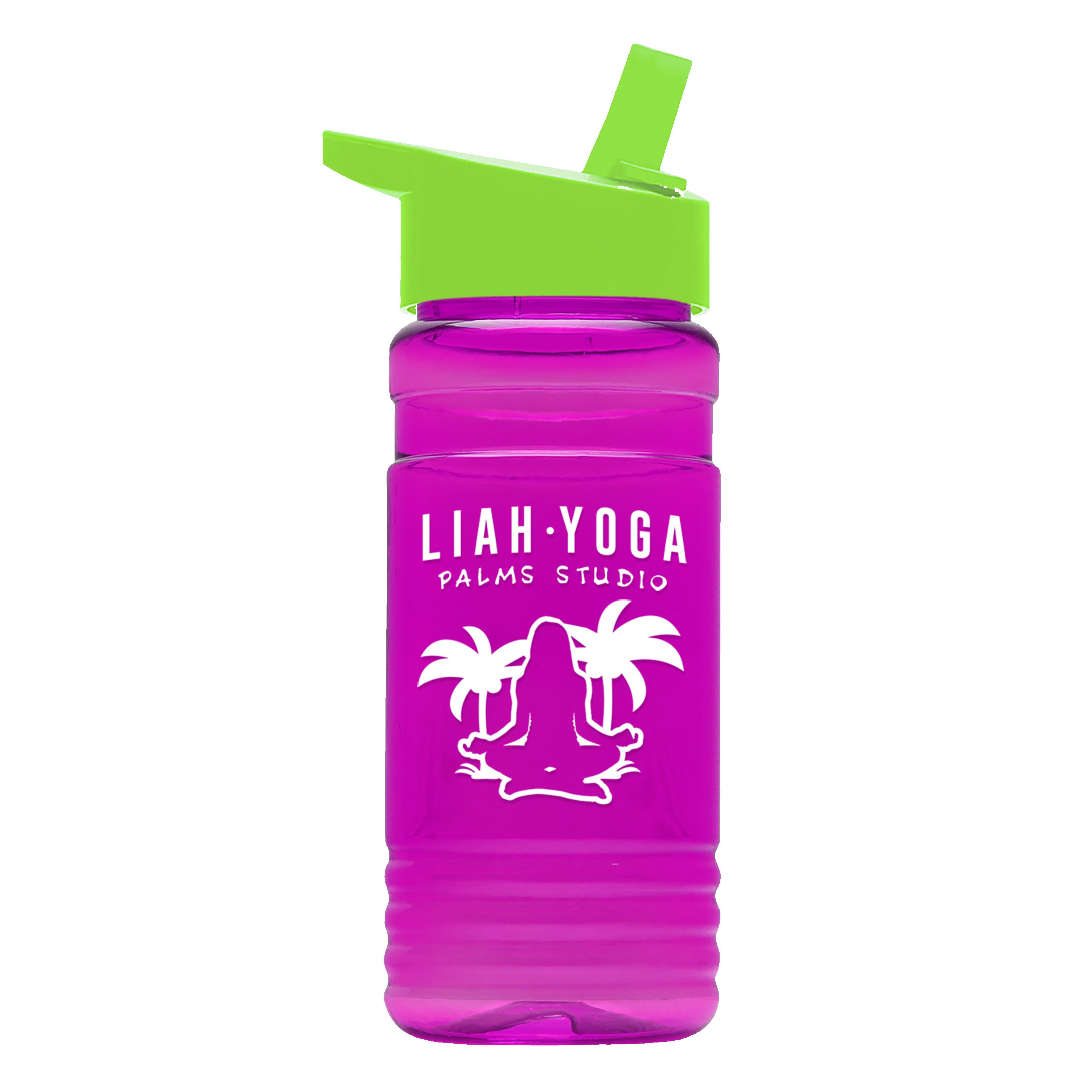 Picture of Garyline® RPET Bottle with Flip-Straw Lid - 20 oz.