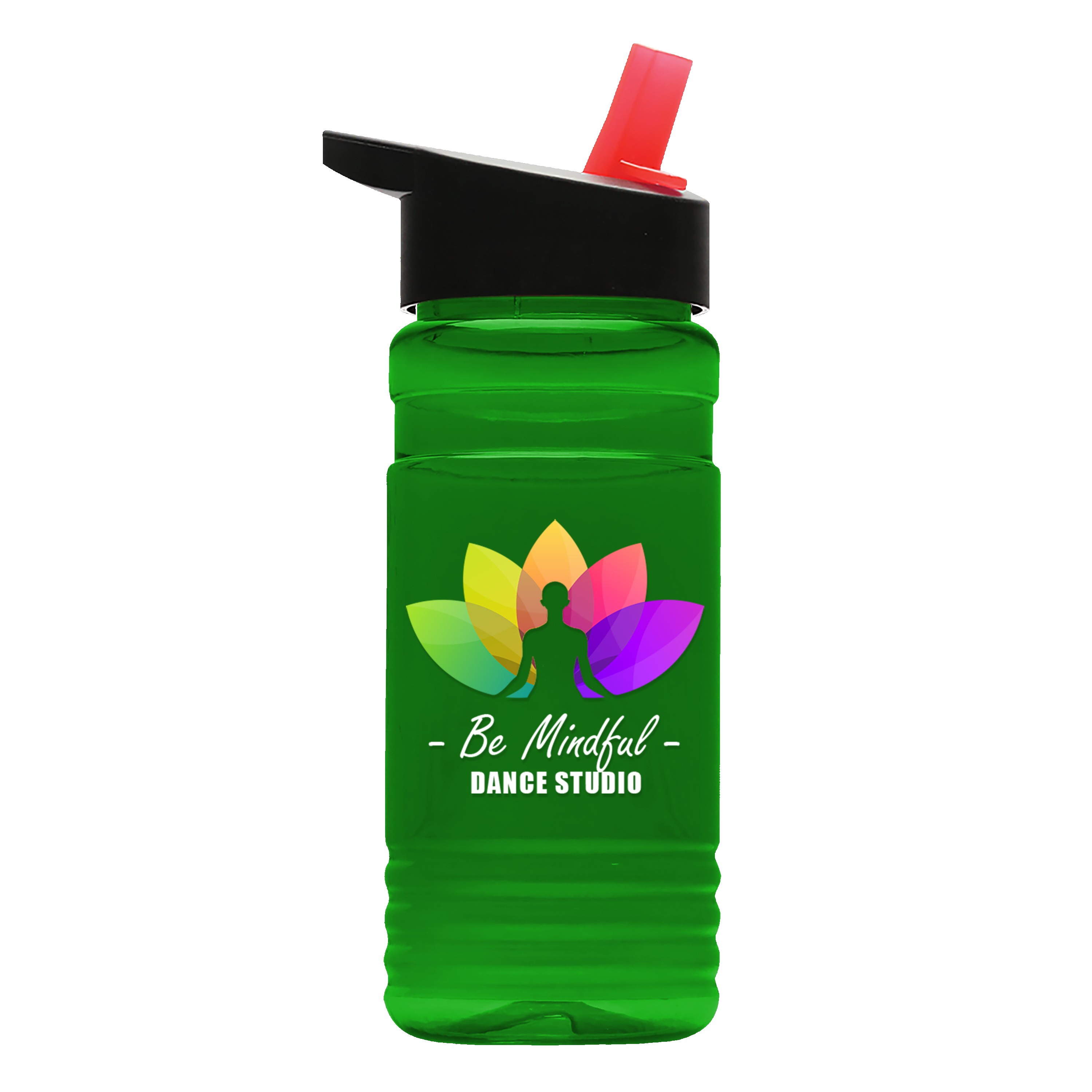 Picture of Garyline® RPET Bottle with Flip-Straw Lid - 20 oz.