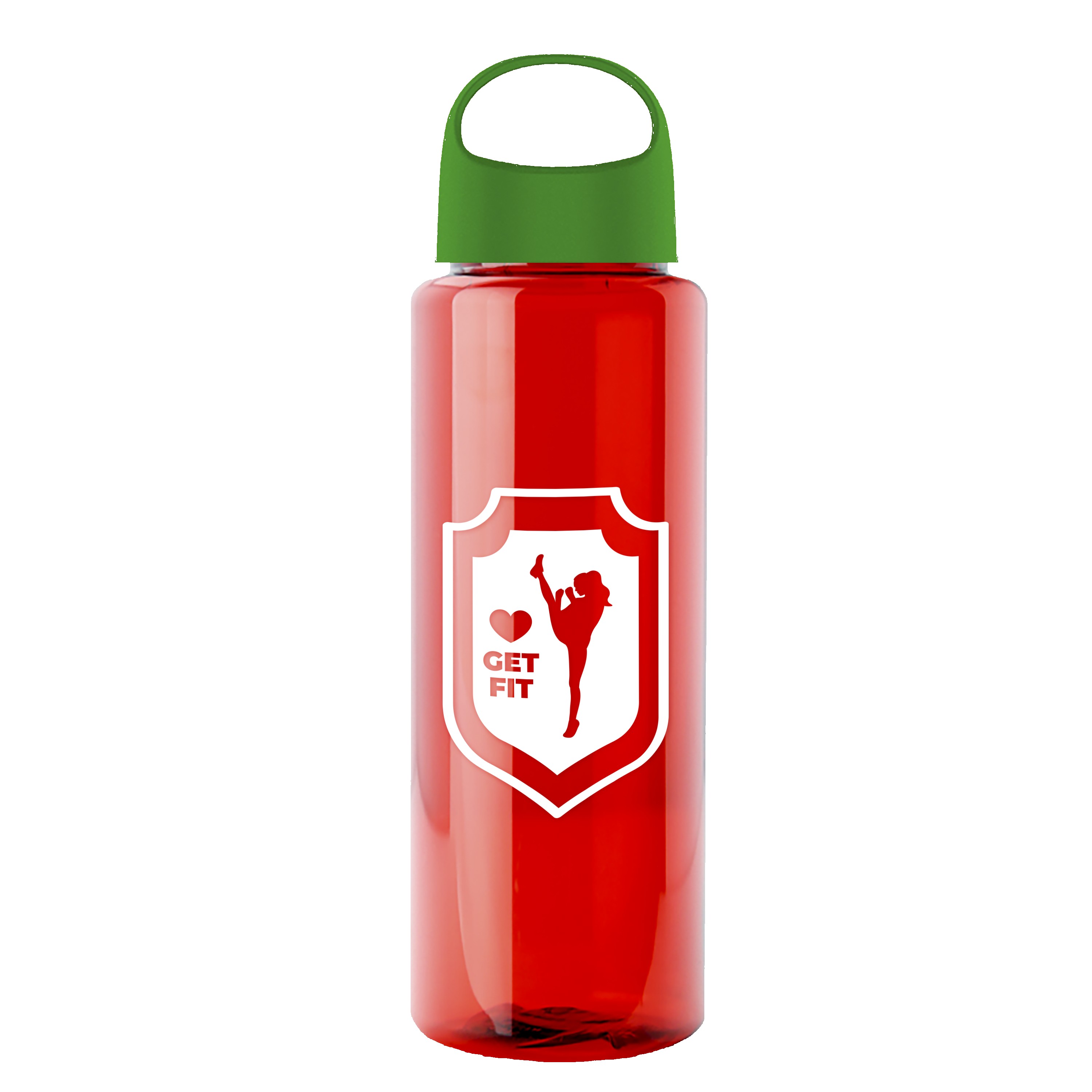 Picture of Garyline® Slim Fit RPET Bottle with Oval Crest Lid - 32 oz.