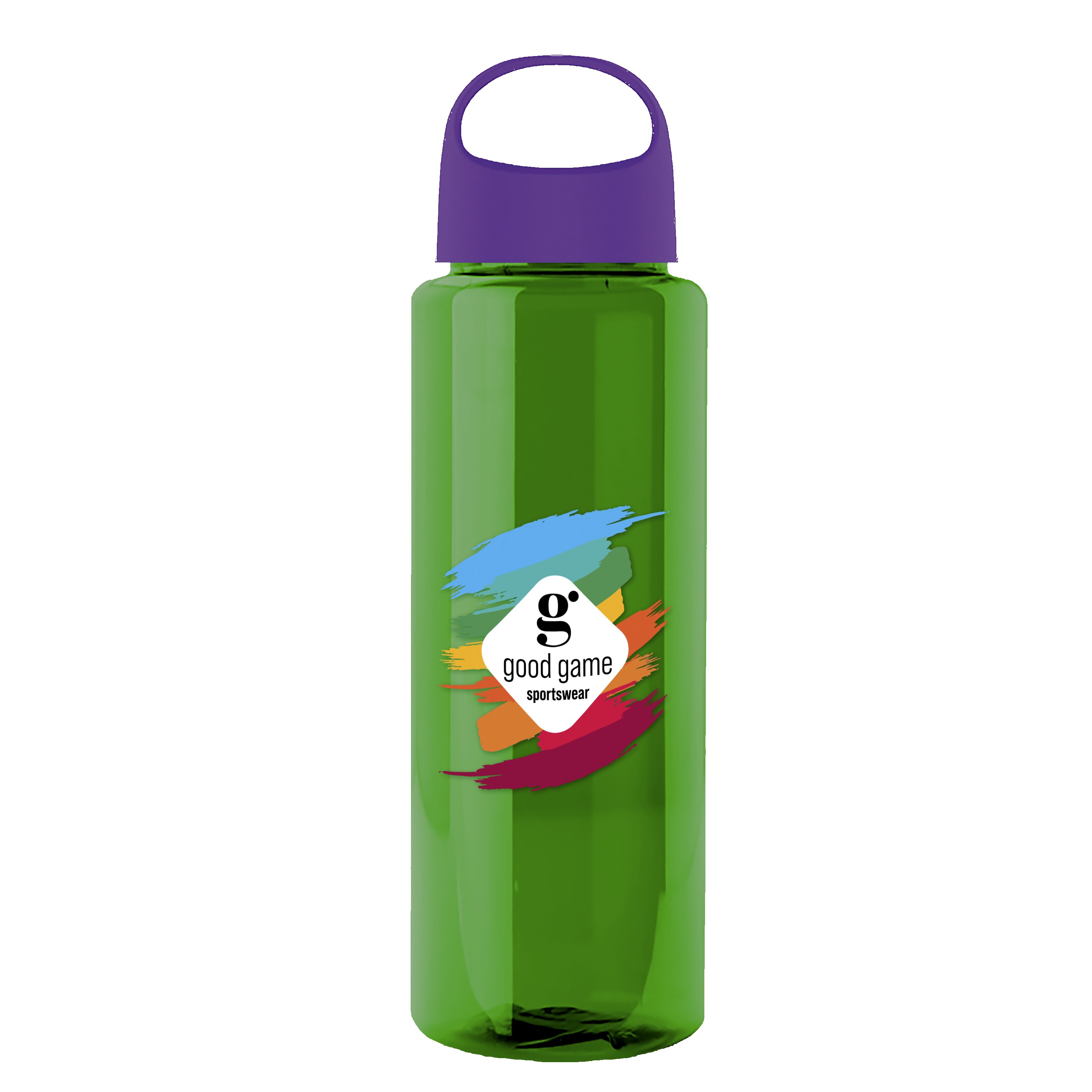 Picture of Garyline® Slim Fit RPET Bottle with Oval Crest Lid - 32 oz.