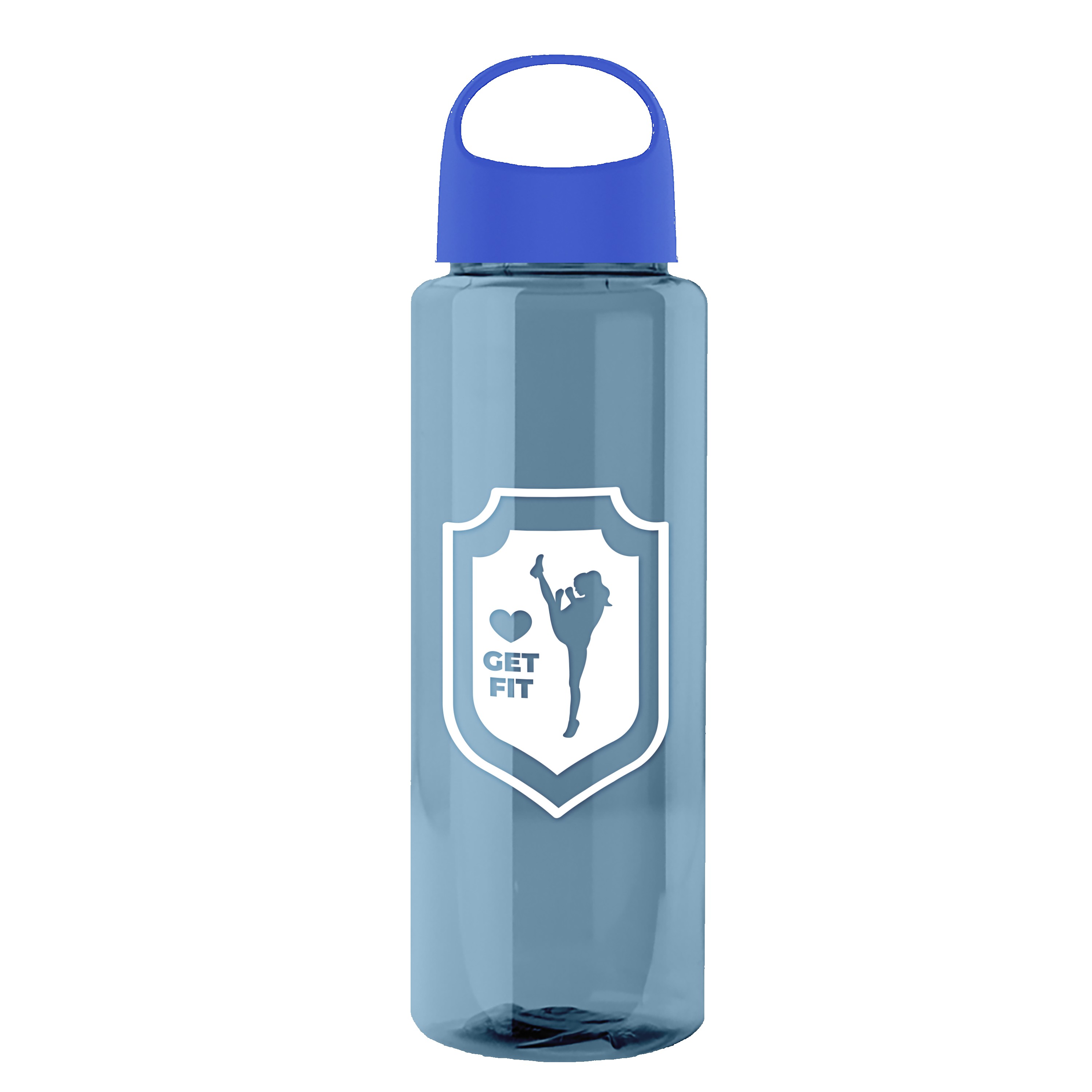 Picture of Garyline® Slim Fit RPET Bottle with Oval Crest Lid - 32 oz.