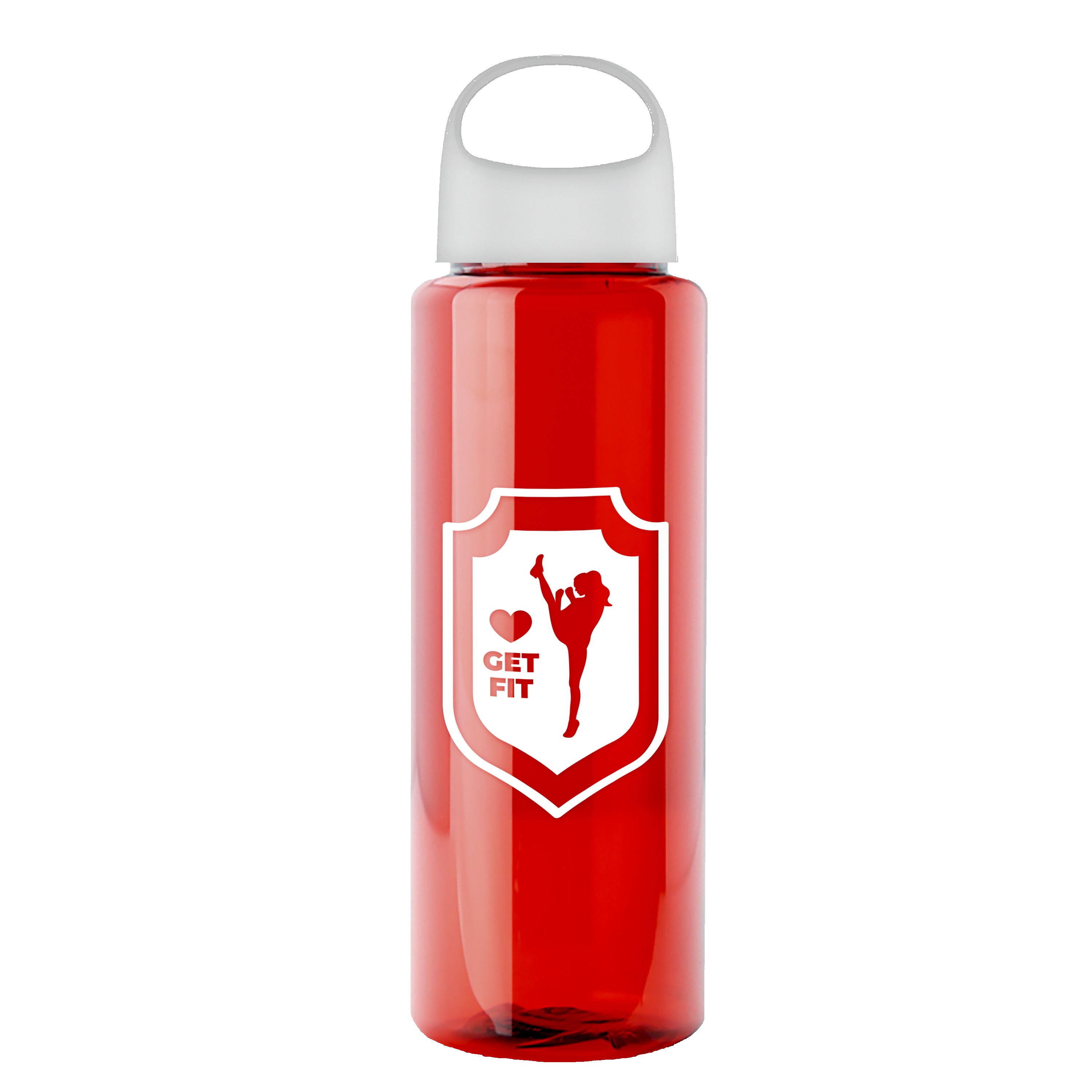 Picture of Garyline® Slim Fit RPET Bottle with Oval Crest Lid - 32 oz.