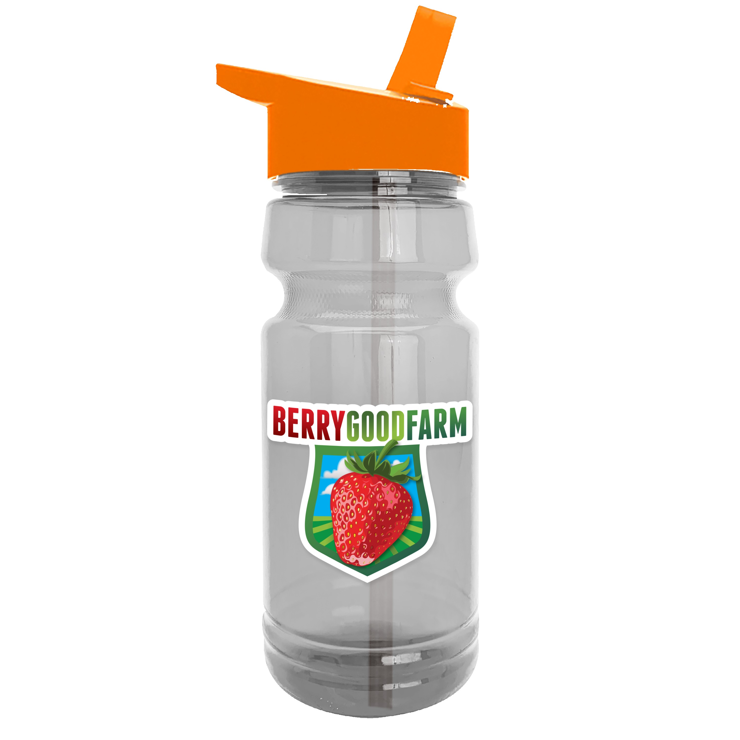 Picture of Garyline® Trainer Clear Bottle with Flip-Straw Lid - 24 oz.