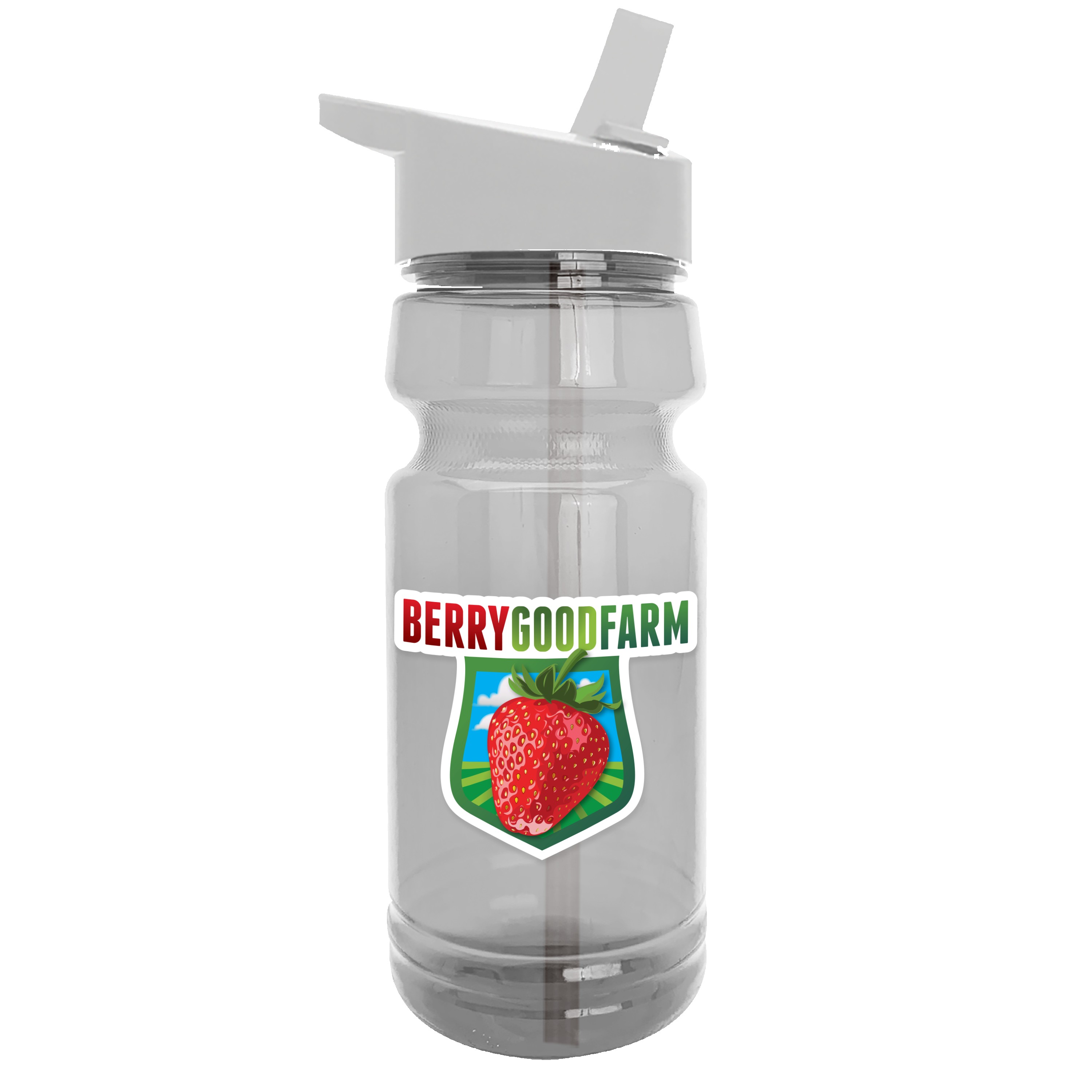 Picture of Garyline® Trainer Clear Bottle with Flip-Straw Lid - 24 oz.