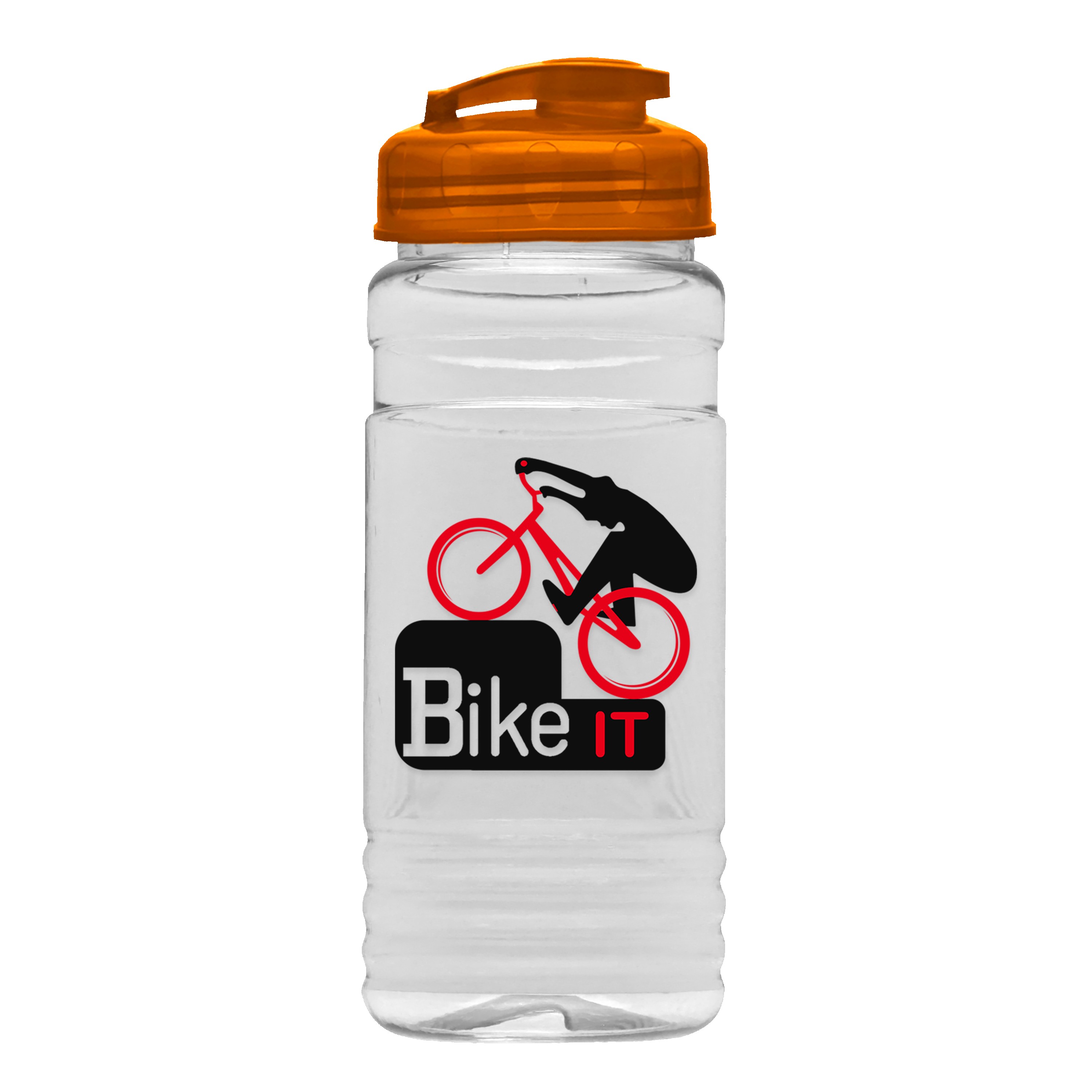 Picture of Garyline® Clear Bottle with Flip-Top Lid - 20 oz.