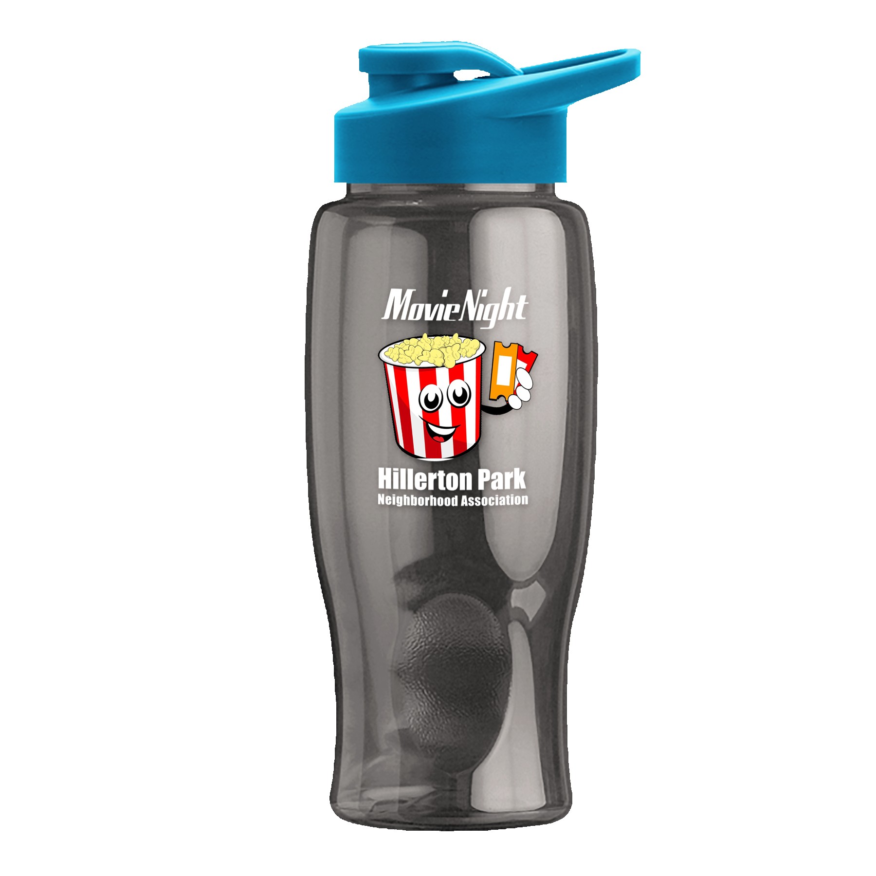 Picture of Garyline® Poly+ Bottle with Drink-Thru Lid - 27 oz.