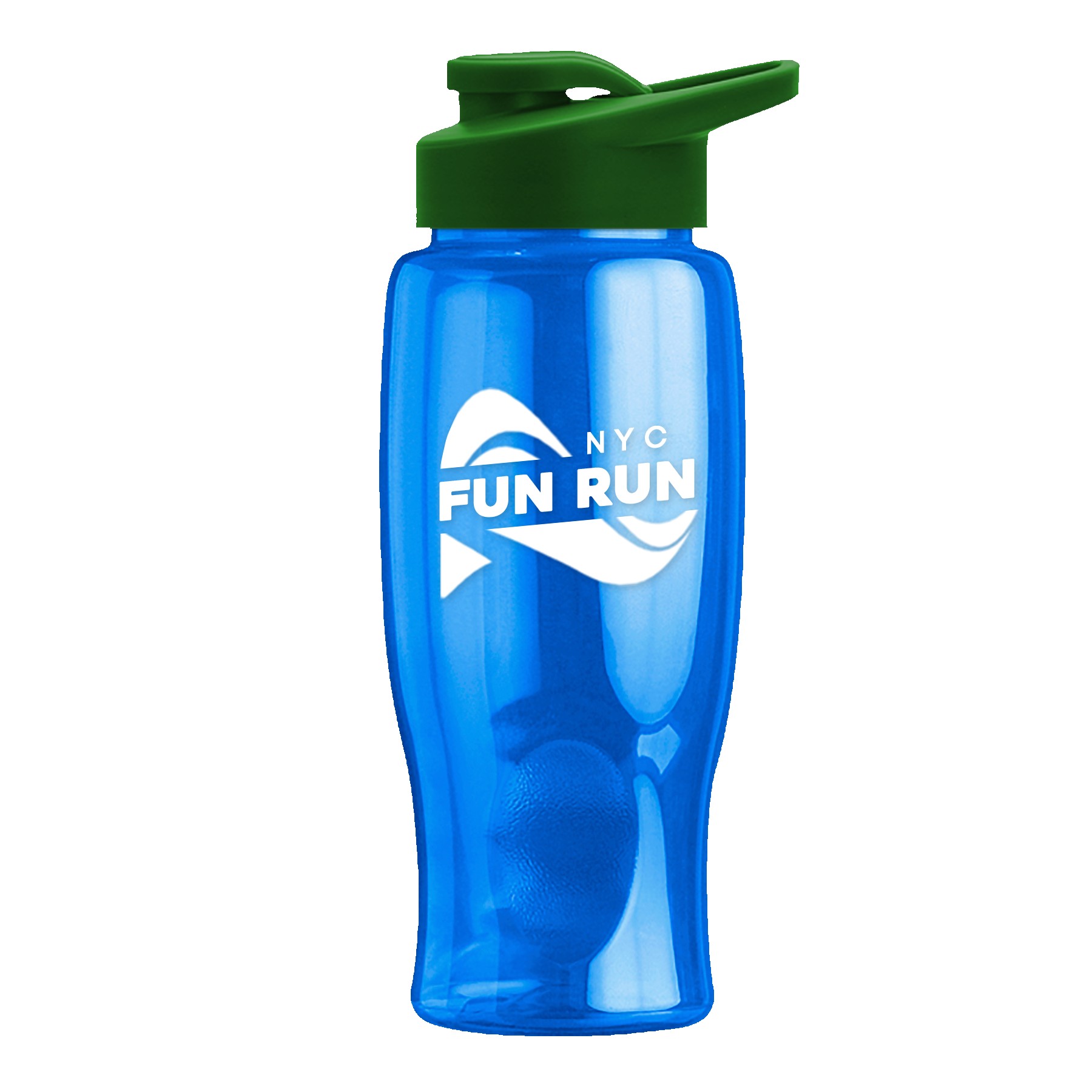 Picture of Garyline® Poly+ Bottle with Drink-Thru Lid - 27 oz.