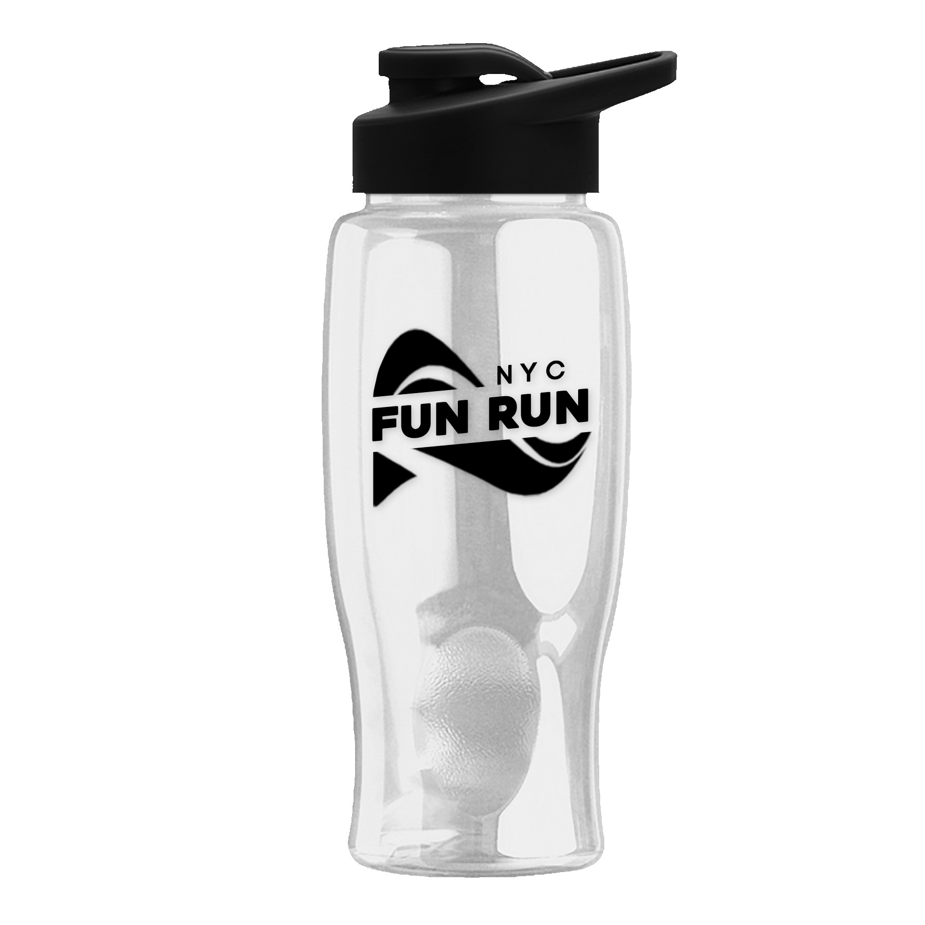 Picture of Garyline® Poly+ Bottle with Drink-Thru Lid - 27 oz.