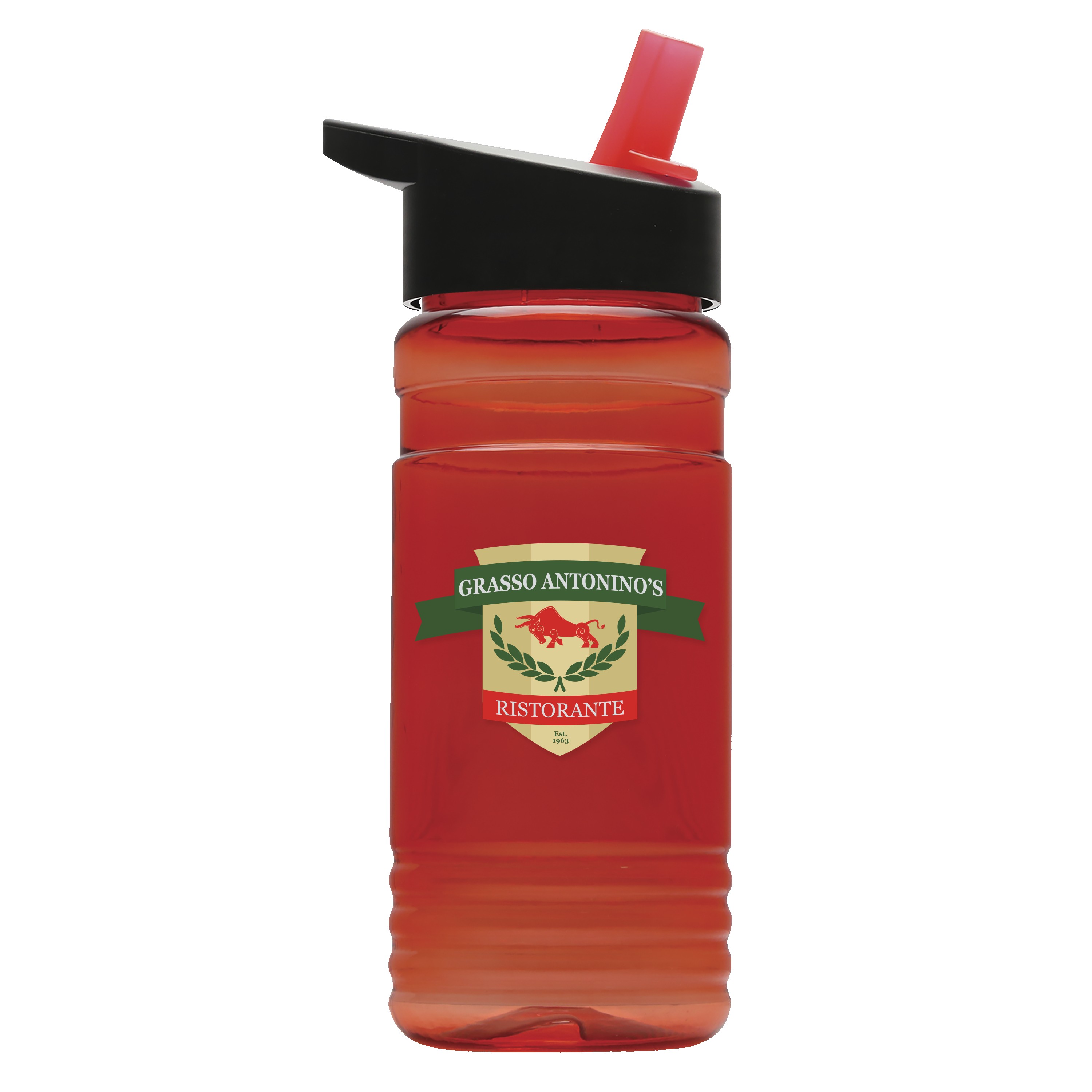Picture of Garyline® Groove Tritan® Bottle with Flip-Straw Lid - 20 oz.
