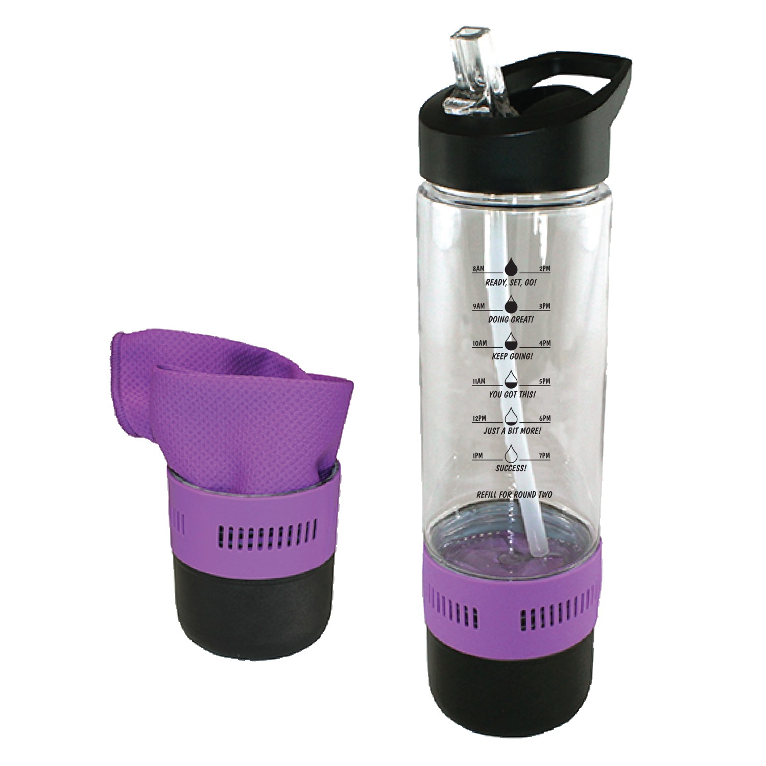 Picture of 17 Oz. Co-Poly Bottle w/Cooling Towel