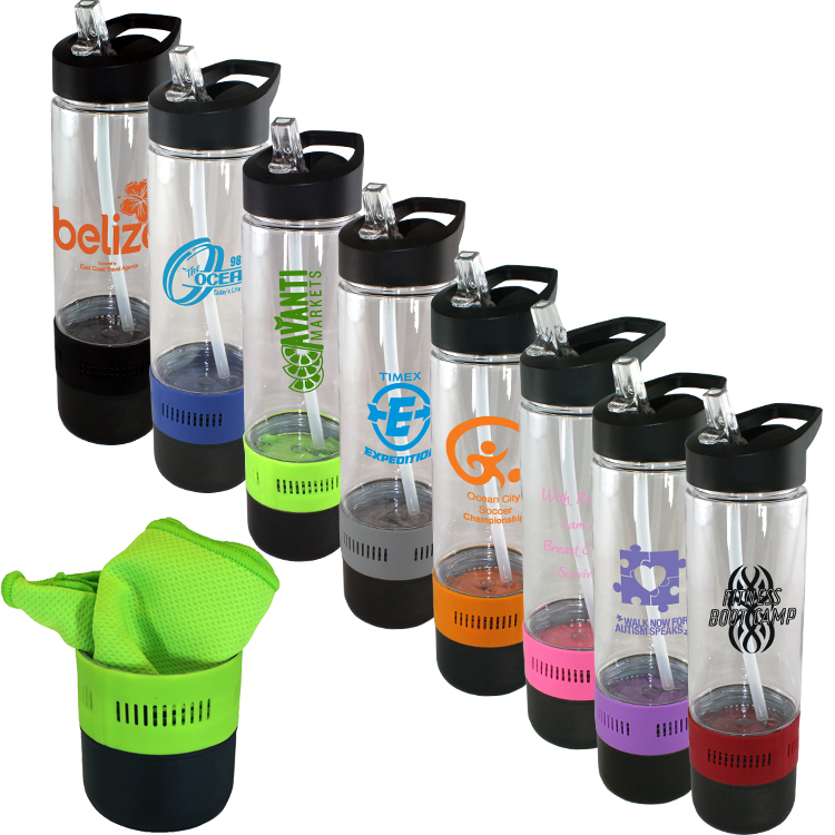 Picture of 17 Oz. Co-Poly Bottle w/Cooling Towel