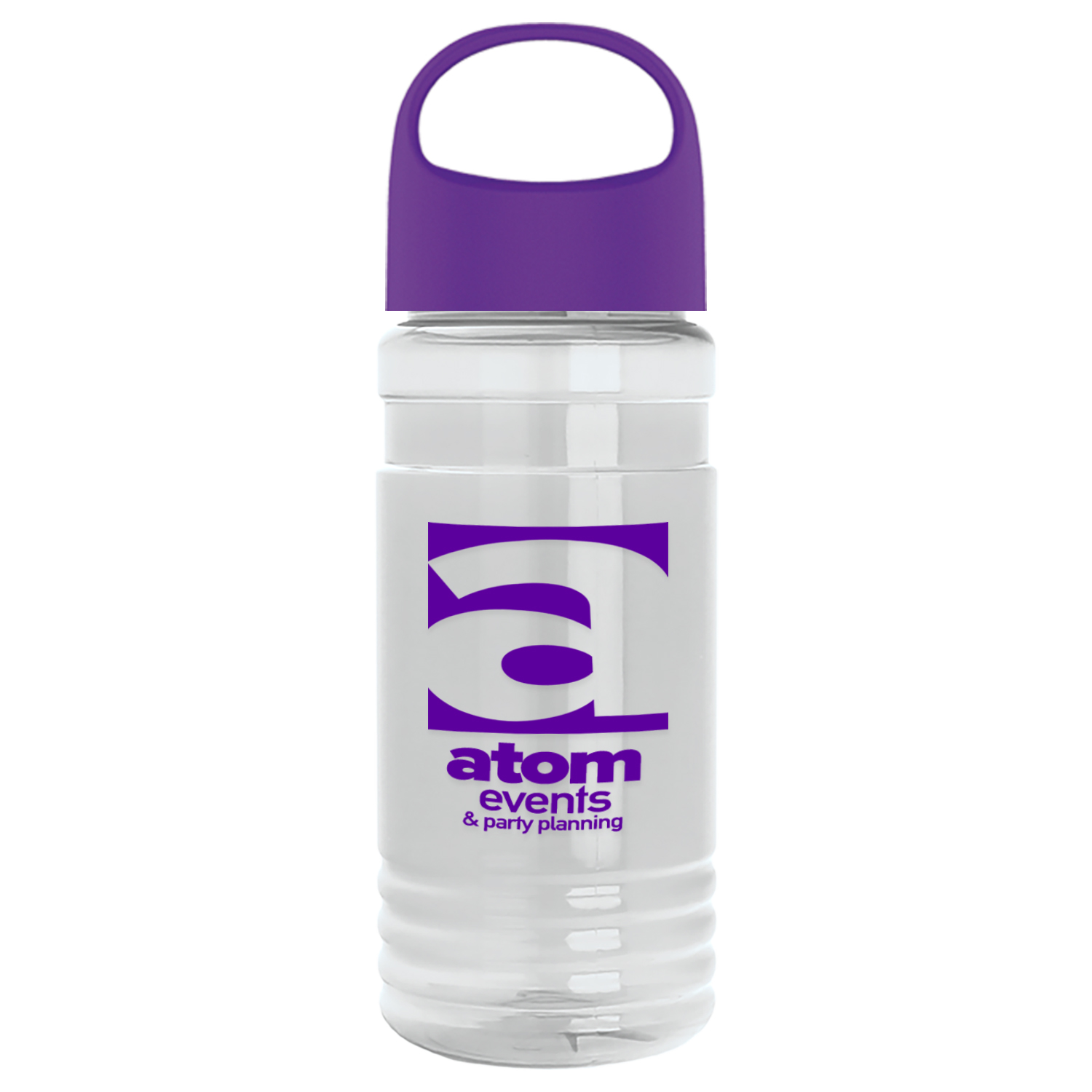 Picture of 20 Oz. Transparent Sports Bottle w/Oval Crest Lid