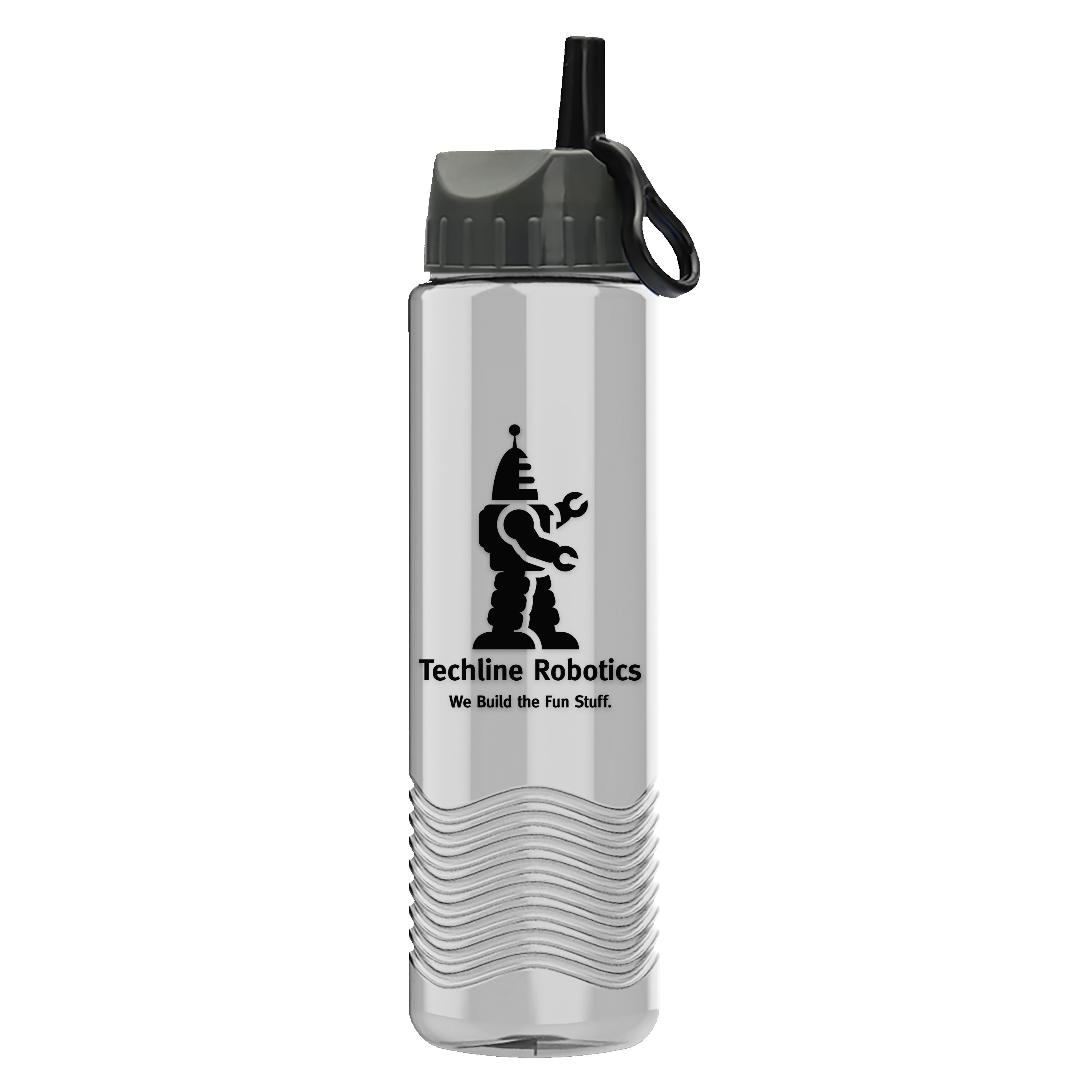 Picture of Garyline® Wave Tritan® Bottle with Ring-Straw Lid - 24 oz.