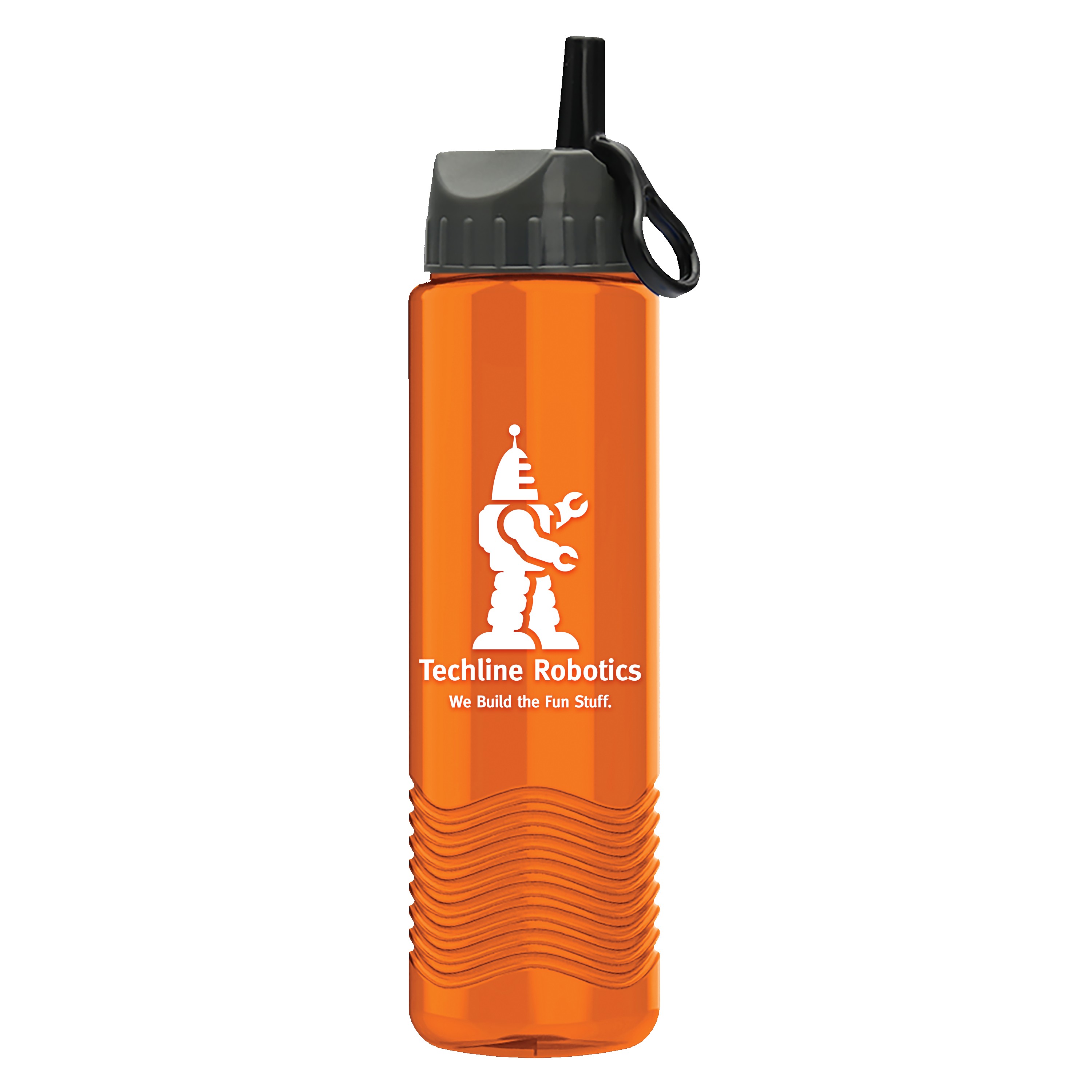 Picture of Garyline® Wave Tritan® Bottle with Ring-Straw Lid - 24 oz.