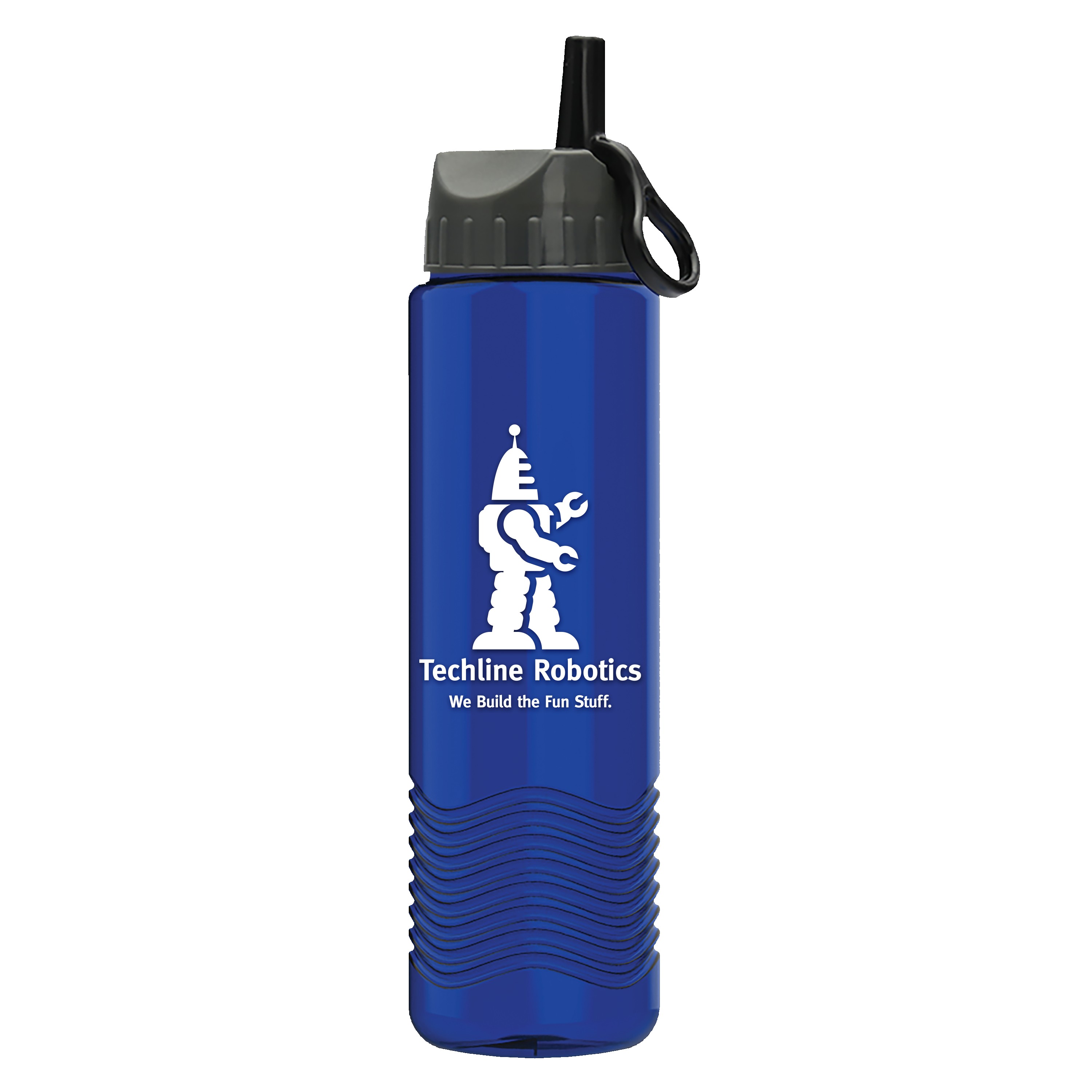 Picture of Garyline® Wave Tritan® Bottle with Ring-Straw Lid - 24 oz.