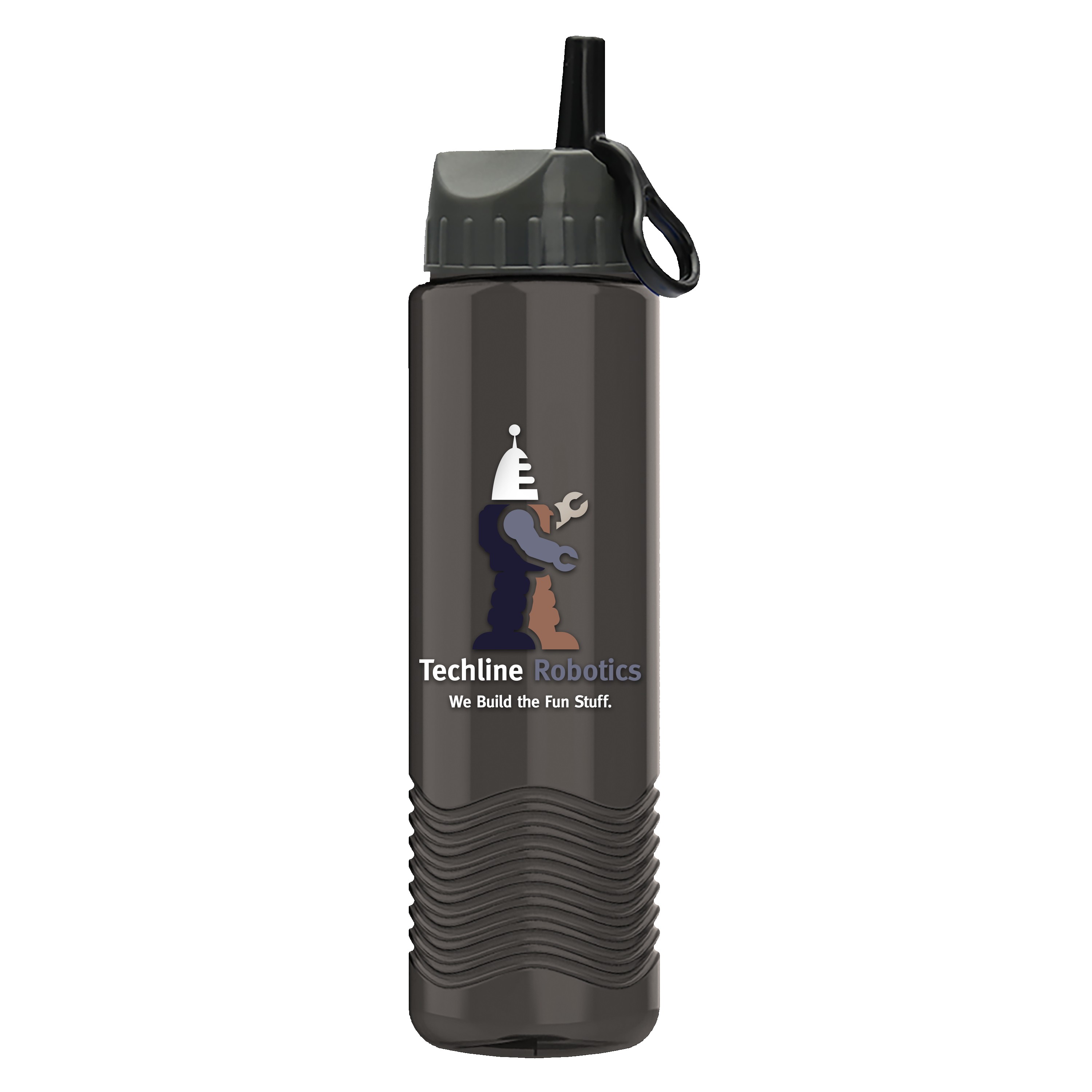 Picture of Garyline® Wave Tritan® Bottle with Ring-Straw Lid - 24 oz.