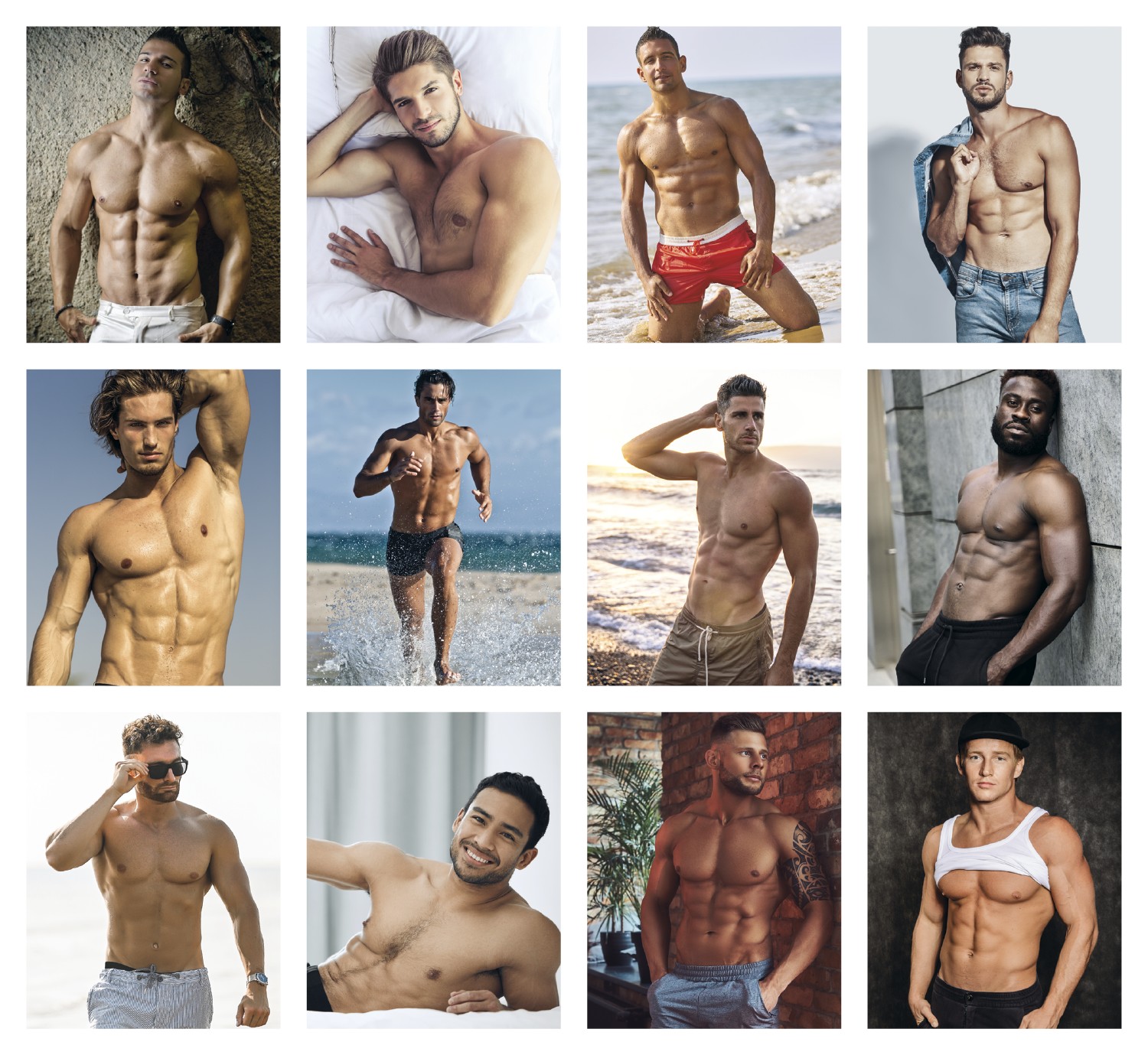 Picture of Triumph® Calendars Press-N-Stick Male Call Calendar