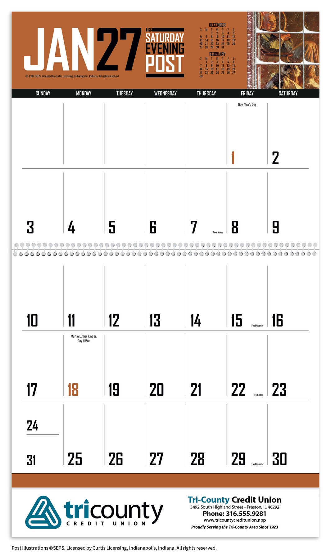 Picture of Triumph® Calendars Big Block Memo