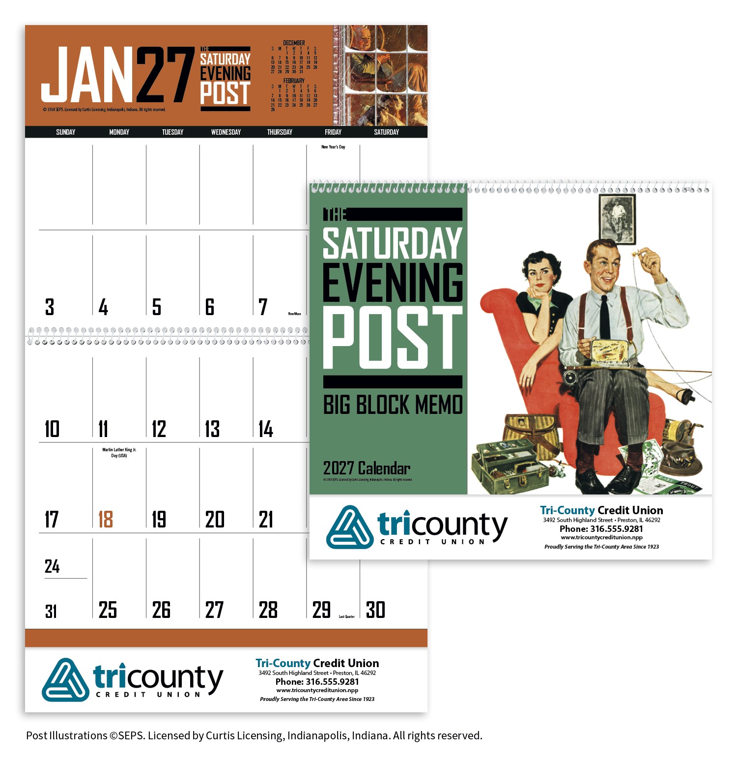 Picture of Triumph® Calendars Big Block Memo
