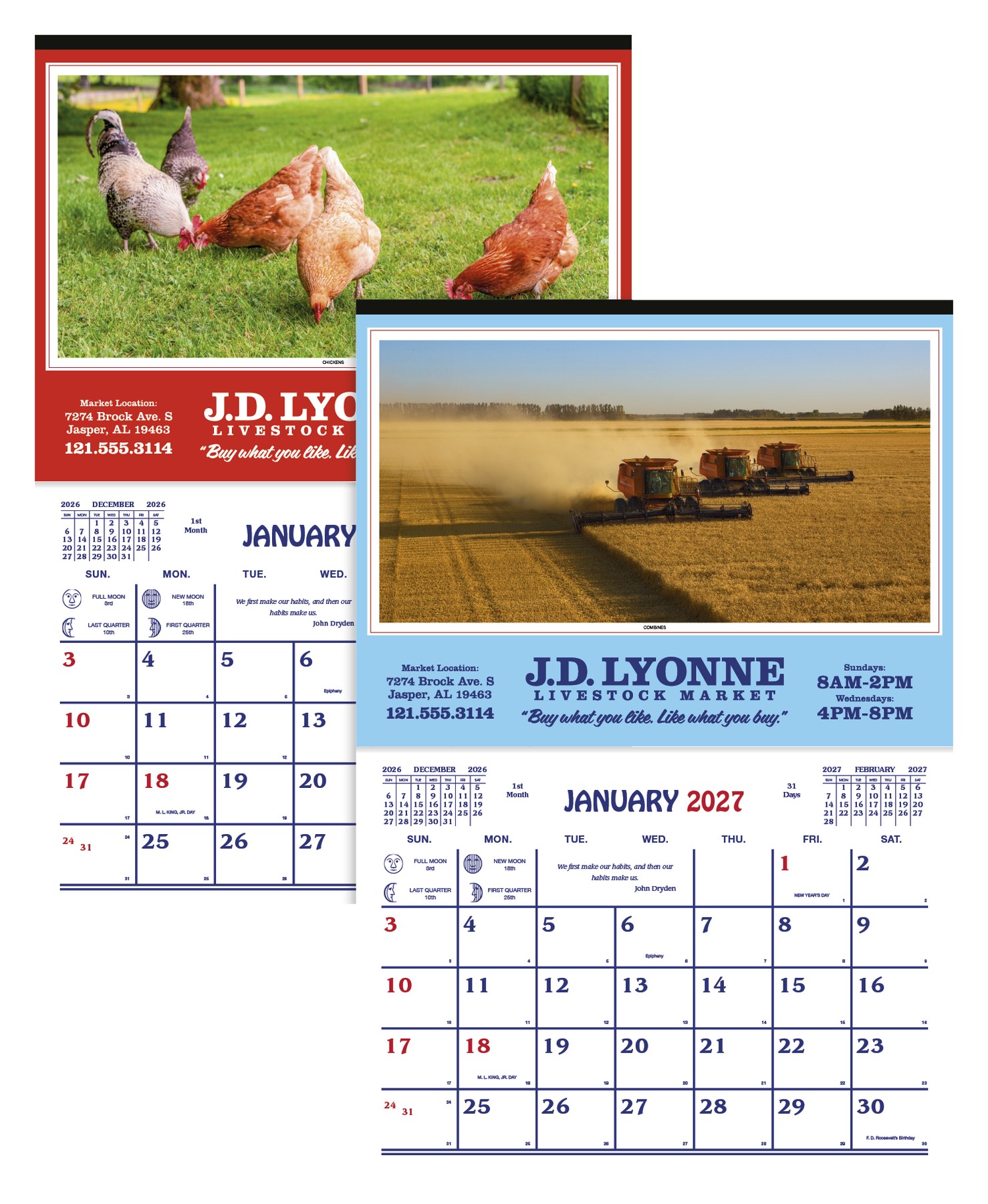Picture of Skinner & Kennedy® Farm Calendar