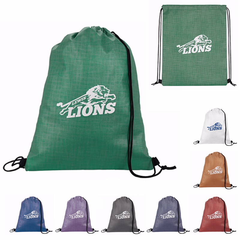 Picture of Good Value™ Non-Woven Shimmer Drawstring Backpack