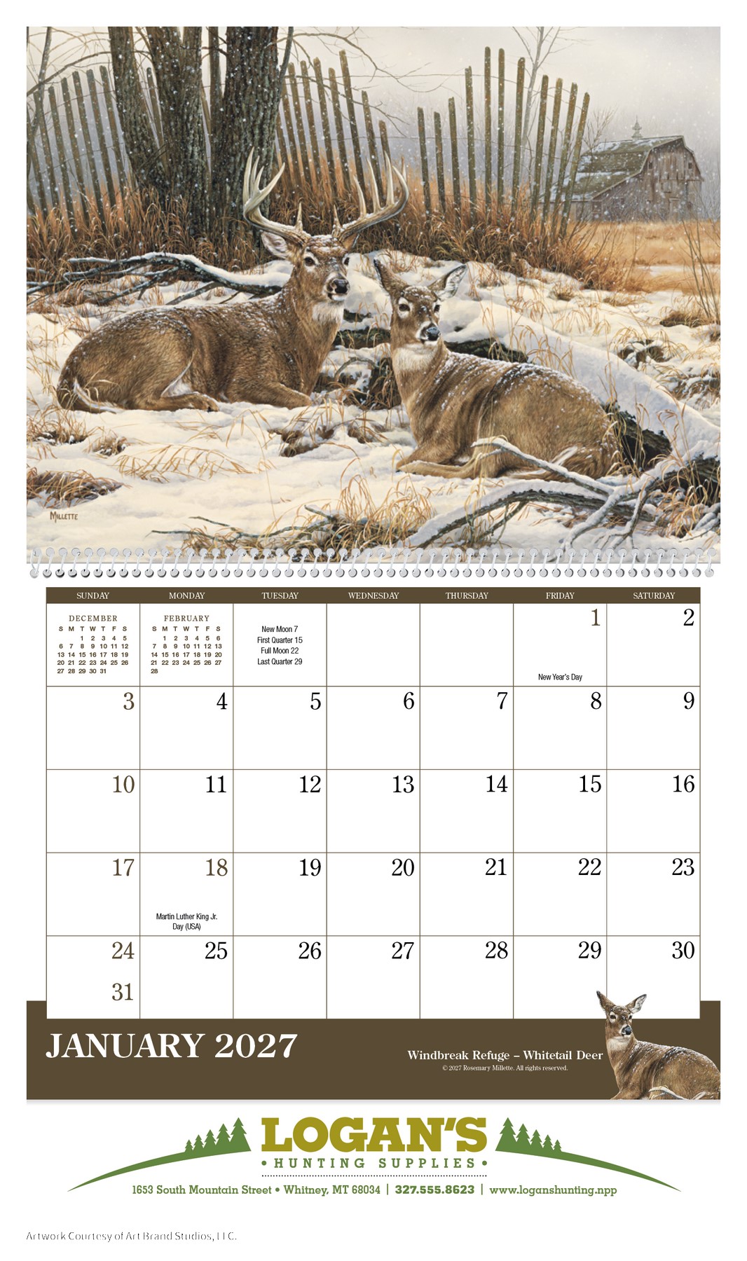 Picture of Triumph® Calendars Wildlife Art Calendar