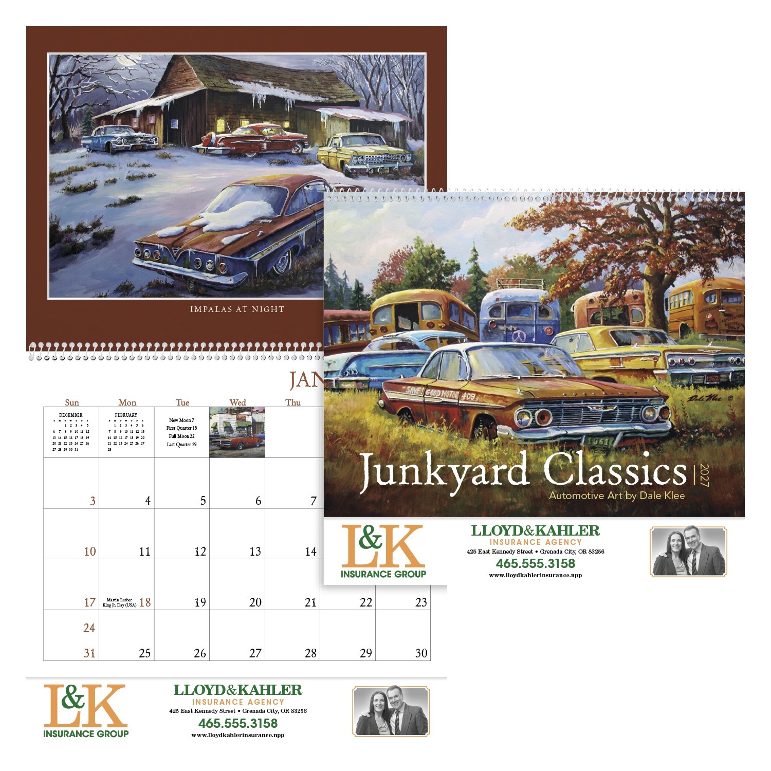 Picture of Triumph® Calendars Junkyard Classics by Dale Klee Calendar