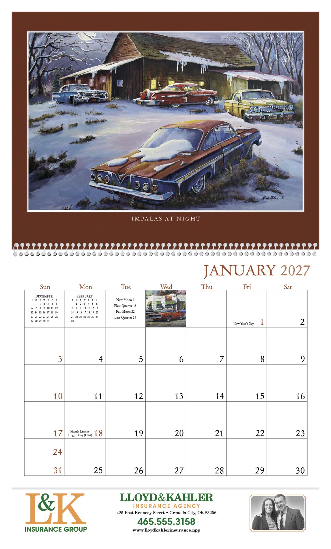 Picture of Triumph® Calendars Junkyard Classics by Dale Klee Calendar