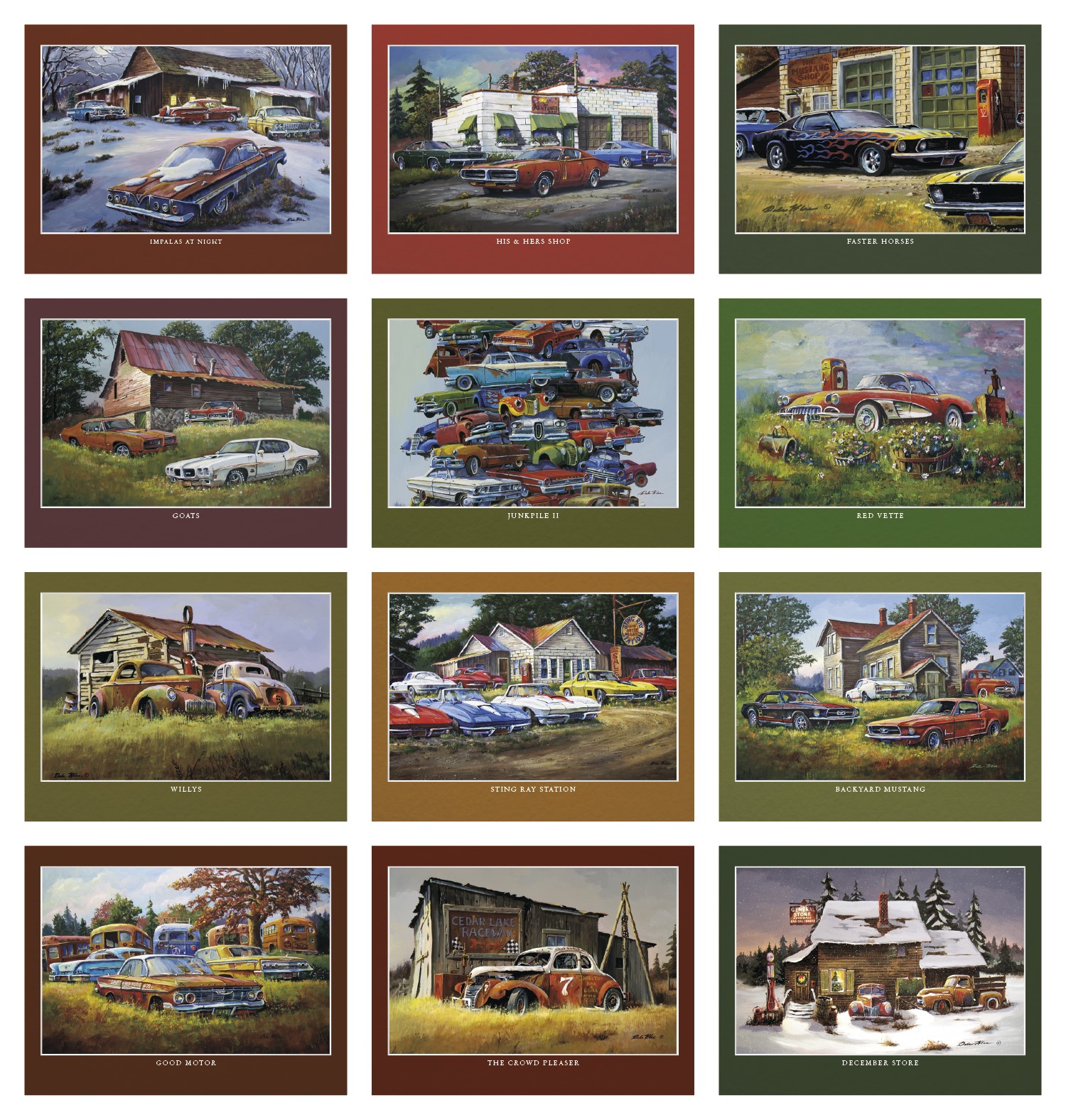 Picture of Triumph® Calendars Junkyard Classics by Dale Klee Calendar