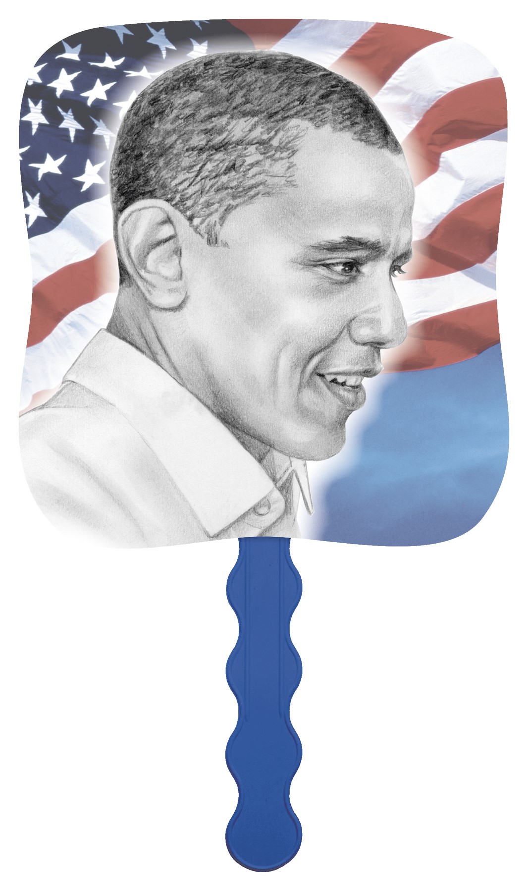 Picture of Skinner & Kennedy® President Barack Obama - Pictorial Fan