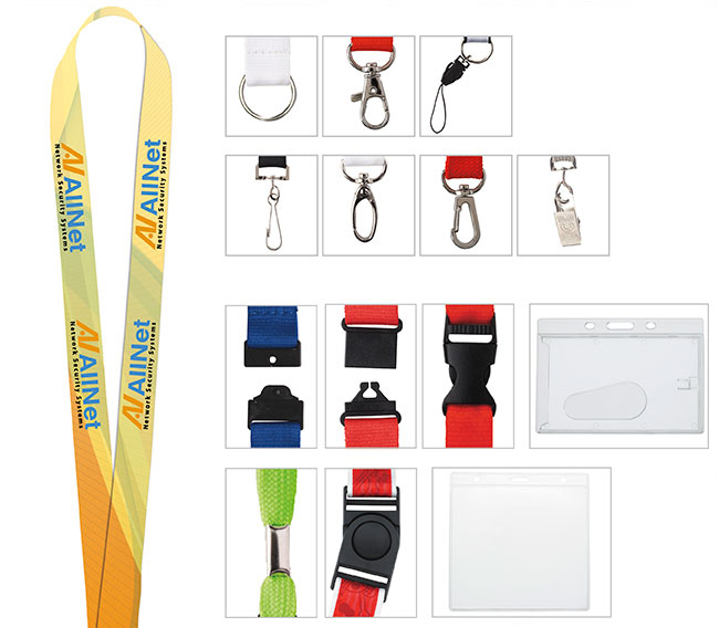 Picture of Universal Source® 5/8" Polyester 4 Color Lanyard