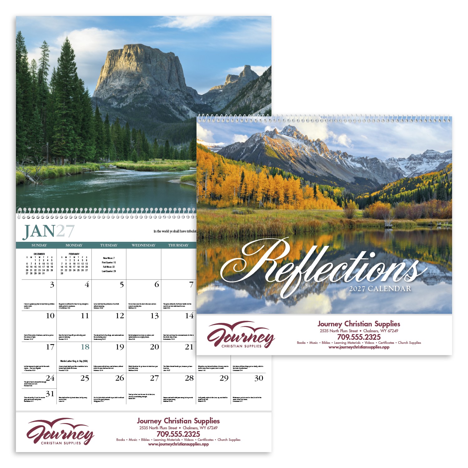 Picture of HotLine® Products Reflections (Non-Denominational) Appointment Calendar - Spiral