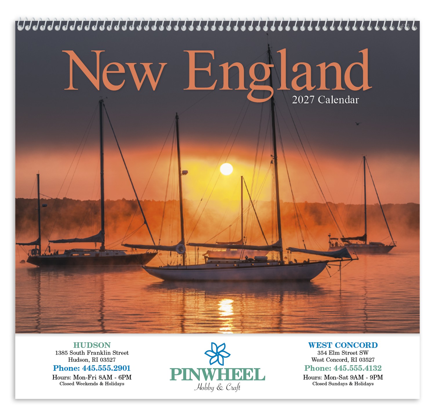 Picture of HotLine® Products New England Appointment Calendar - Spiral