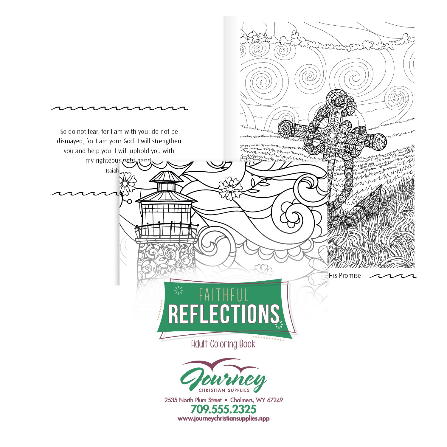 Picture of Good Value™ Faithful Reflections Adult Coloring Book