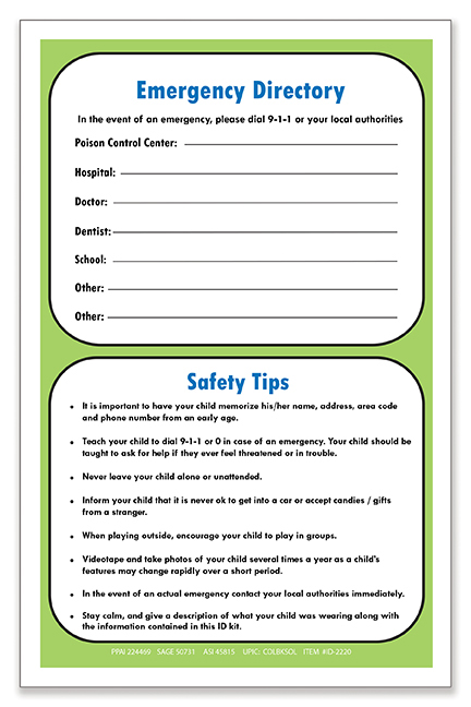 Picture of Child ID Safety Kit