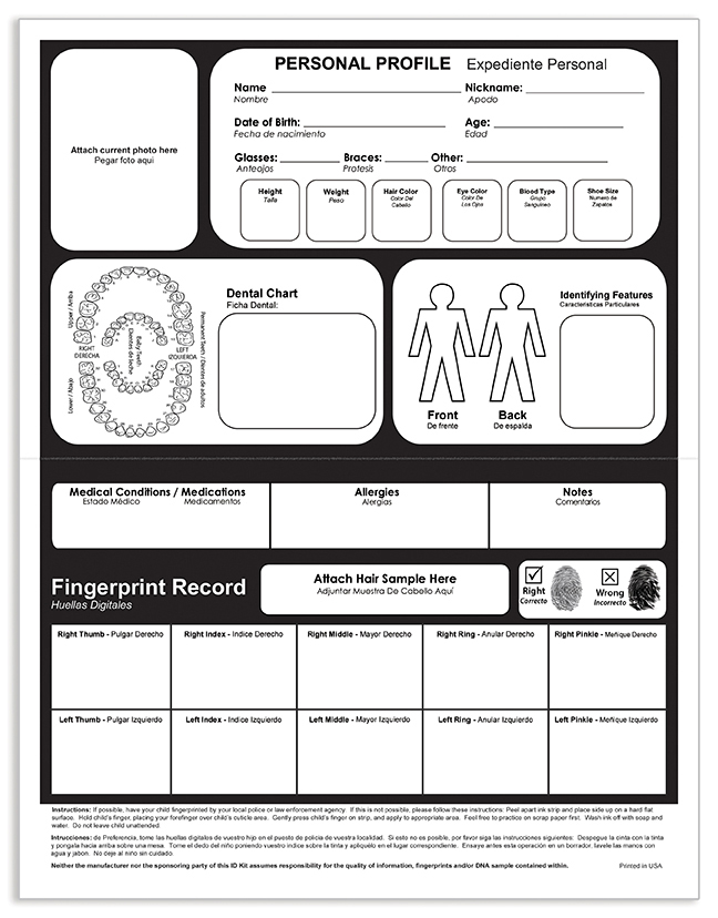 Picture of Child ID Safety Kit