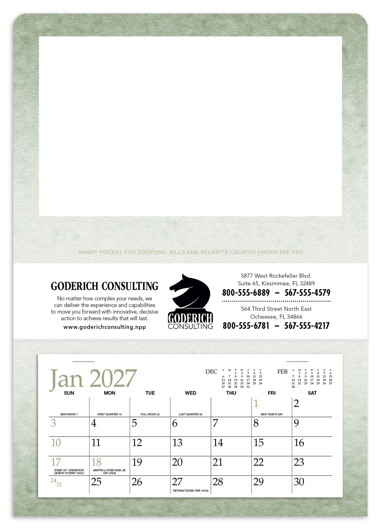 Picture of Triumph® Calendars Single Pocket Calendar