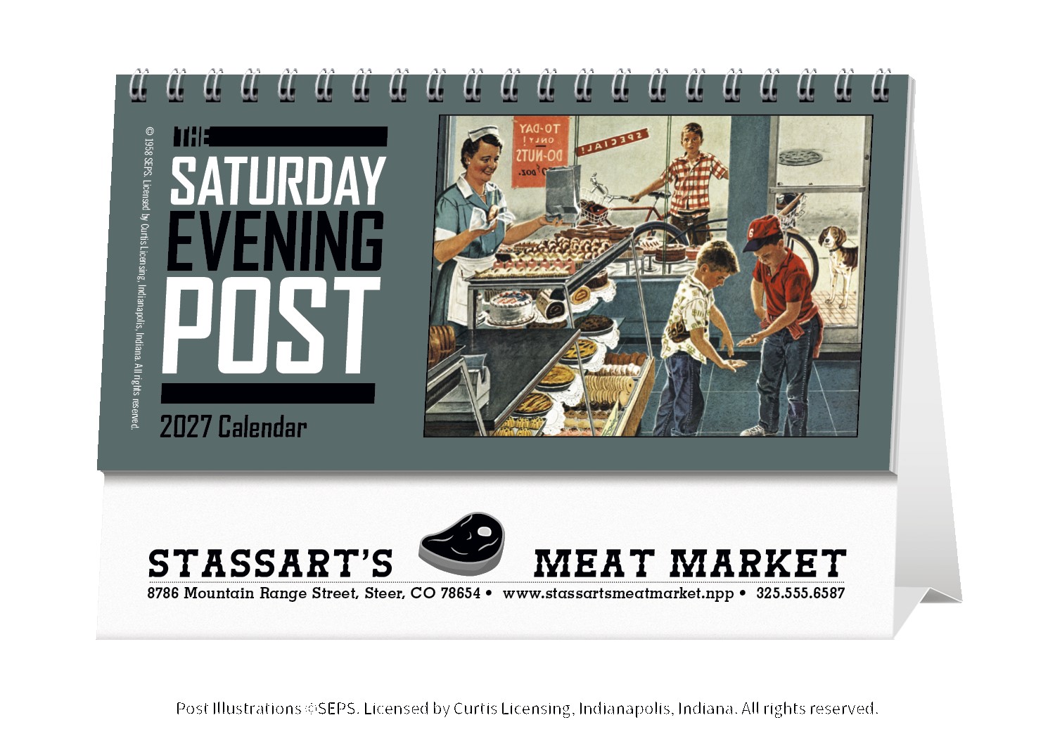Picture of Triumph® Calendars The Saturday Evening Post Desk Calendar