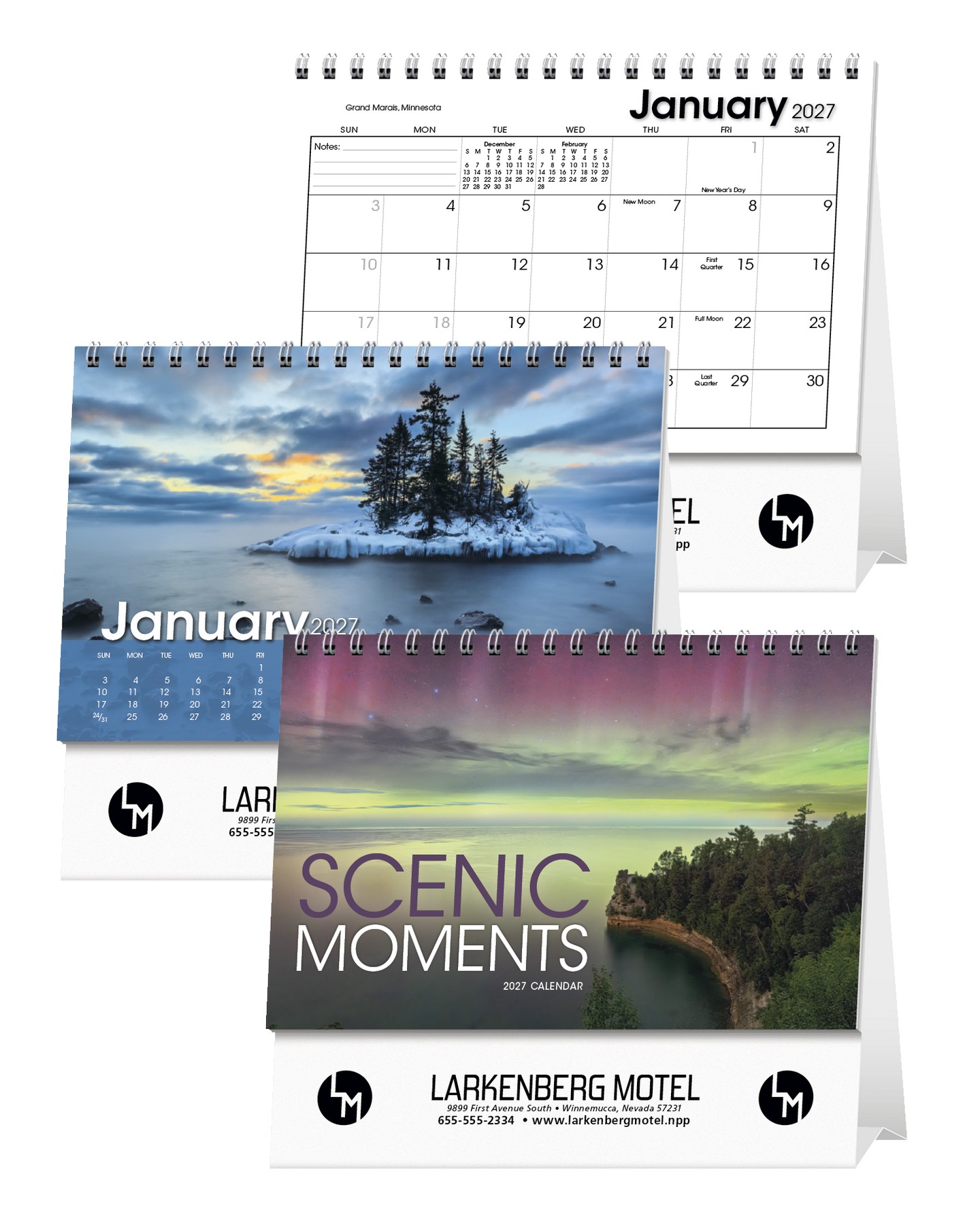 Picture of Triumph® Calendars Scenic Moments Large Desk Calendar