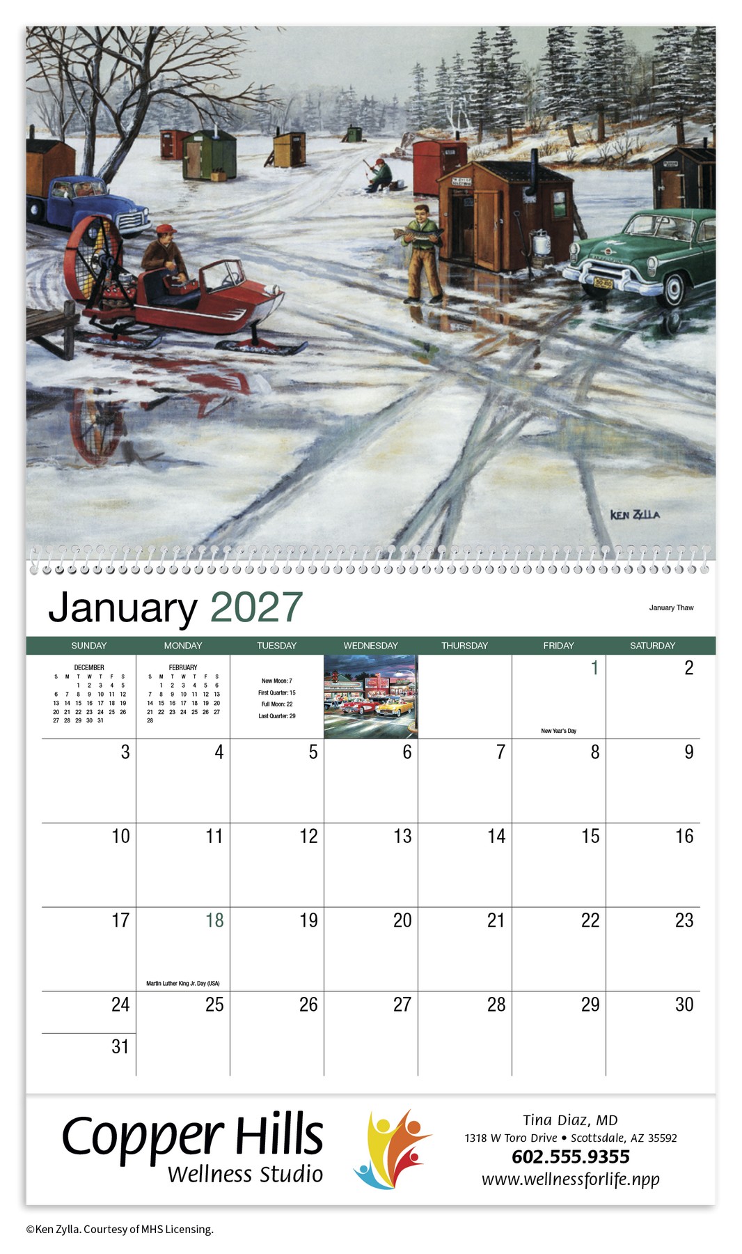 Picture of HotLine® Products America Remembered Appointment Calendar - Spiral