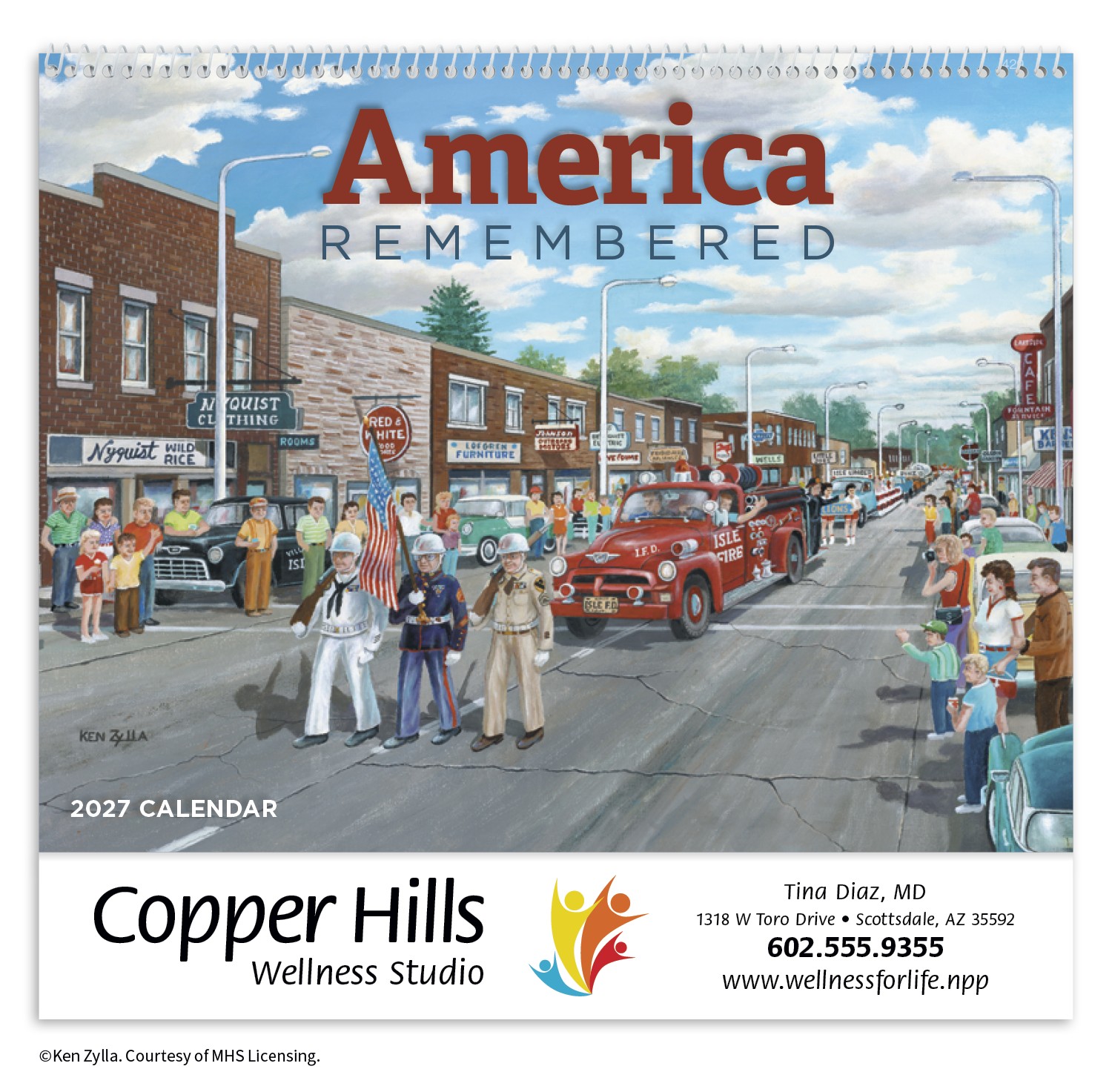 Picture of HotLine® Products America Remembered Appointment Calendar - Spiral