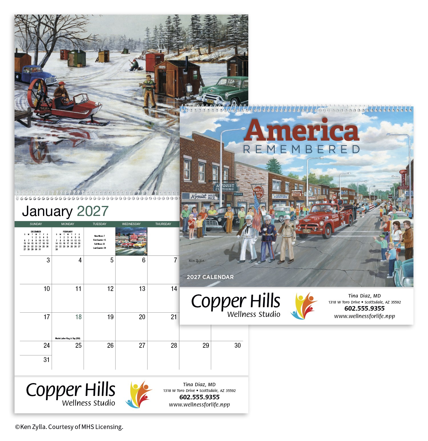 Picture of HotLine® Products America Remembered Appointment Calendar - Spiral
