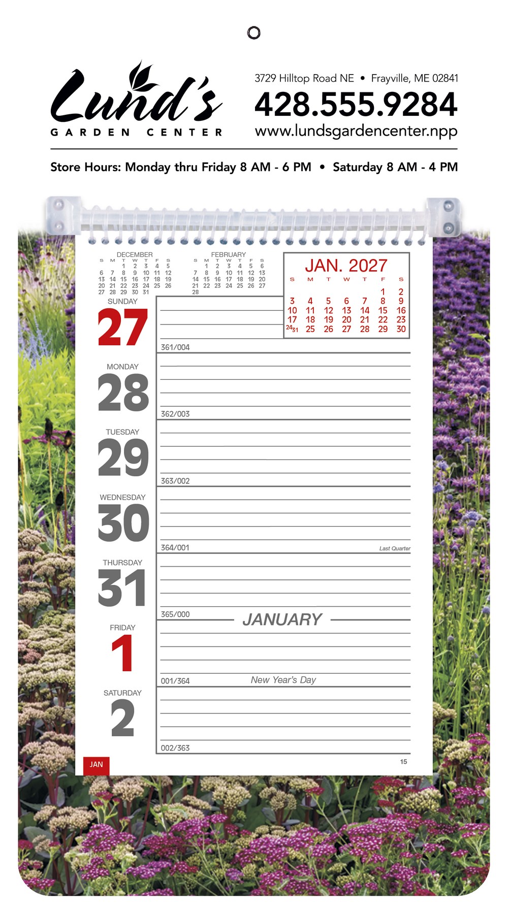 Picture of Triumph® Calendars Full-Color Weekly Memo Calendar